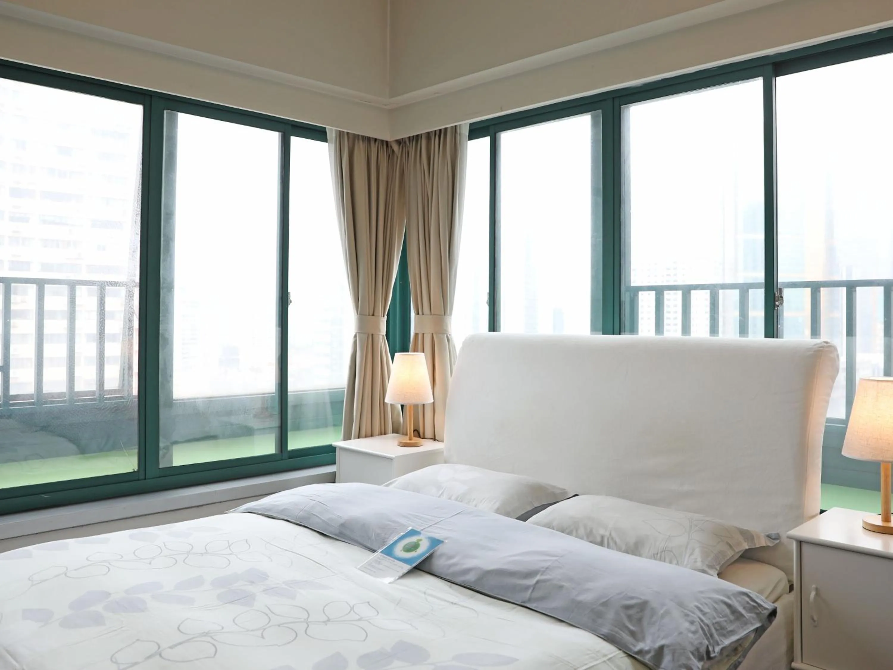 Bed in Shanghai Cosmo World Union Service Apartment