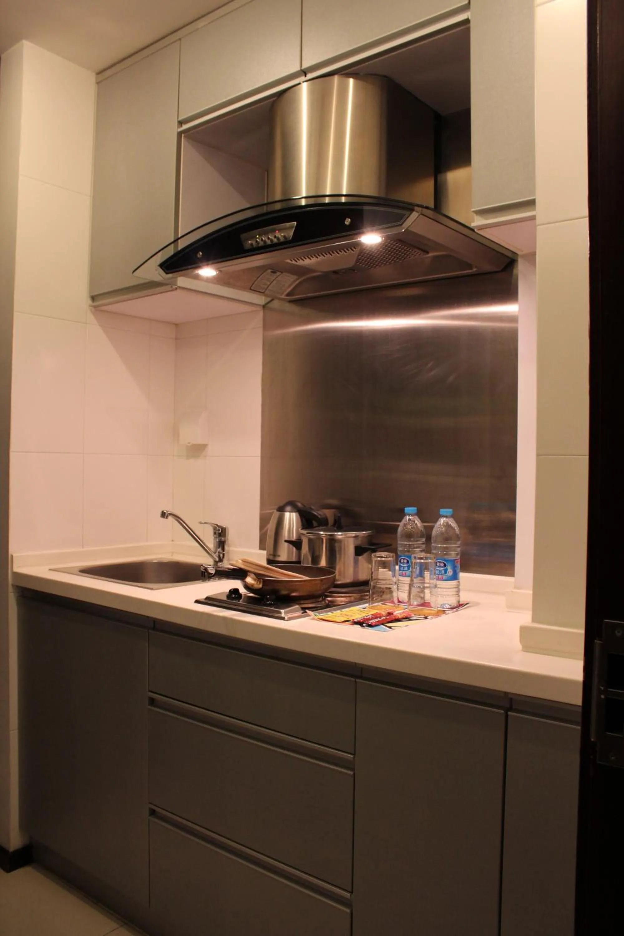 Kitchen or kitchenette in Shanghai Cosmo World Union Service Apartment