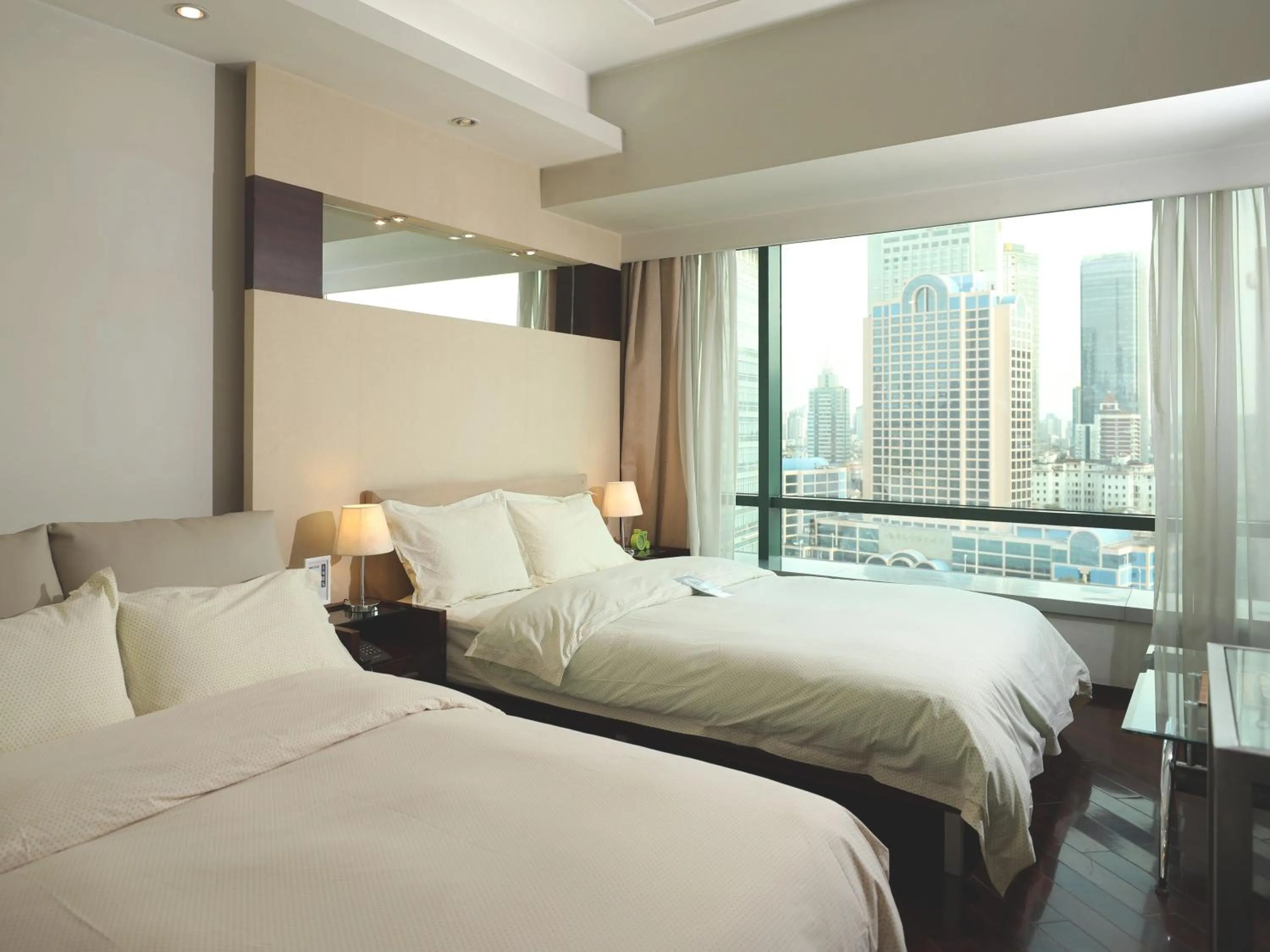 Bed in Shanghai Cosmo World Union Service Apartment