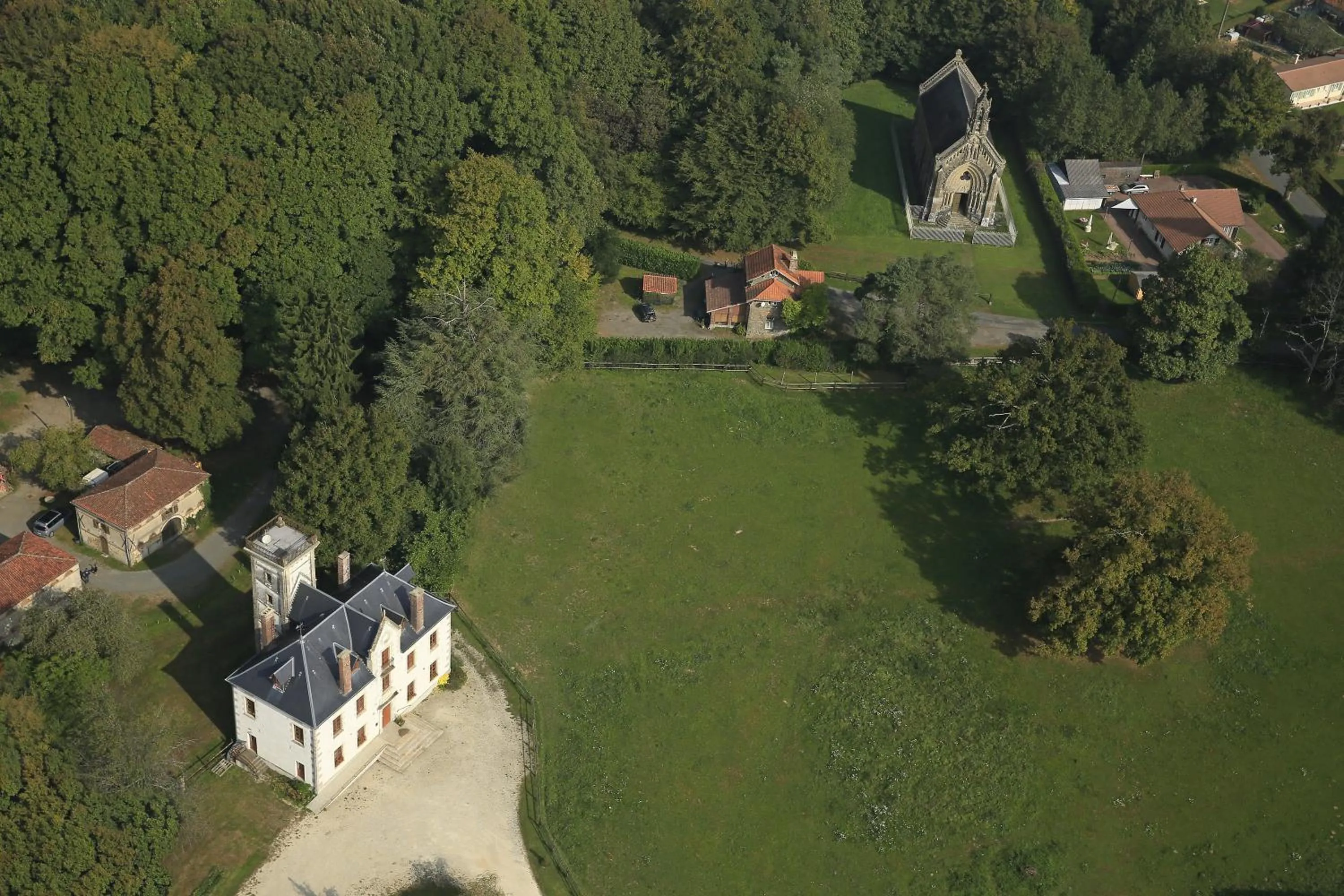 Bird's eye view in Domaine de Chantemerle