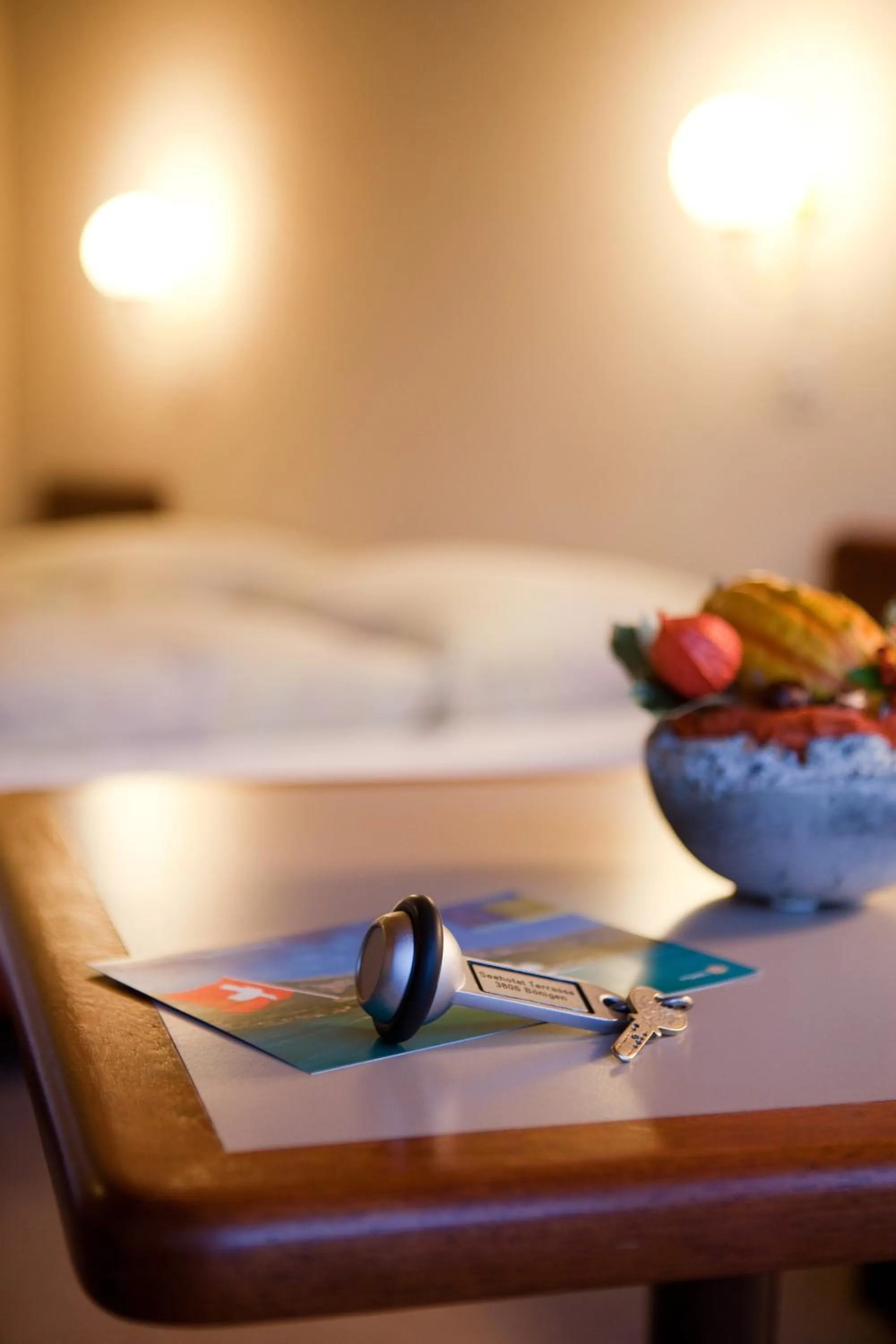 Decorative detail, Bed in Seehotel Bönigen