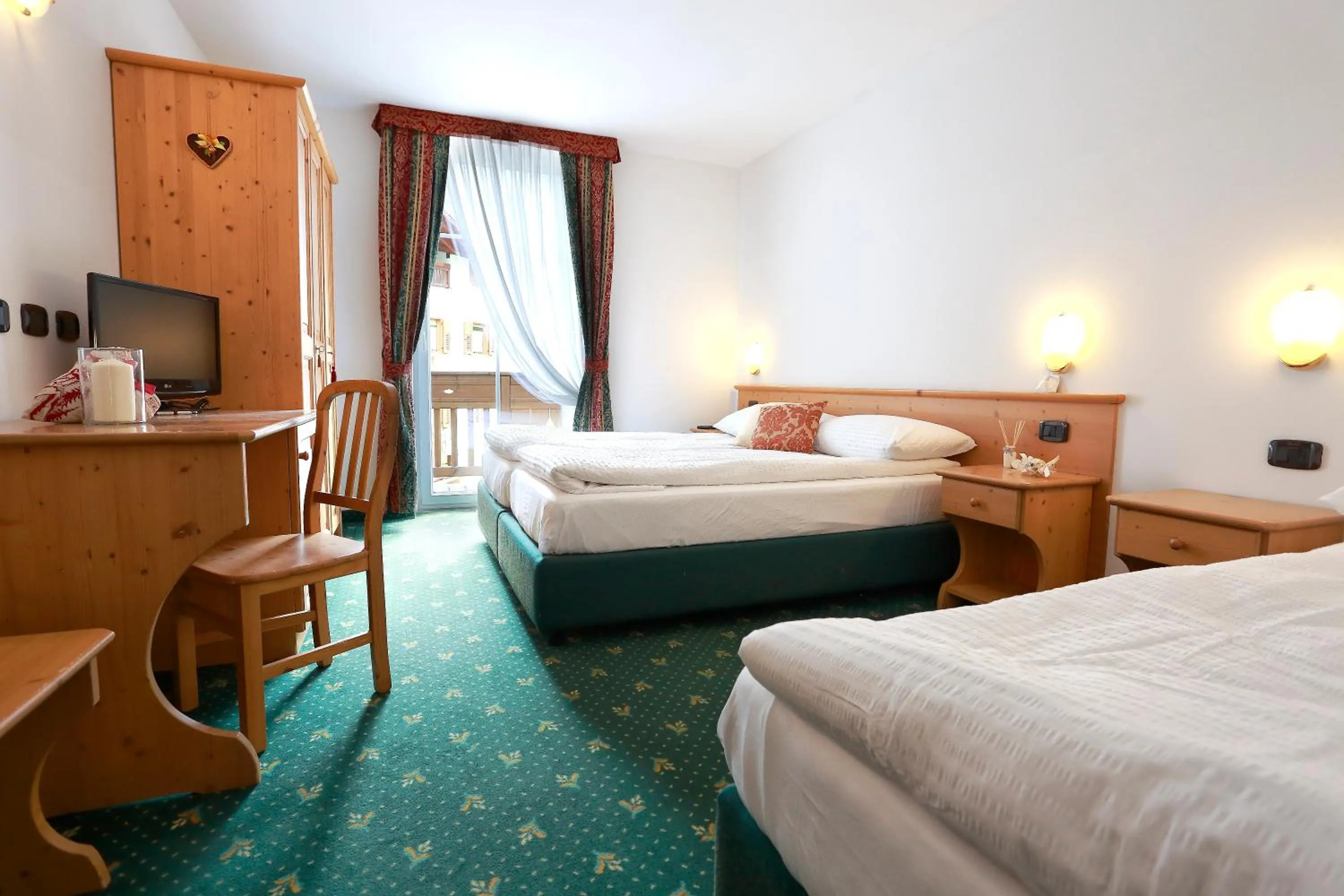 Bedroom, Bed in Alp Hotel Dolomiti