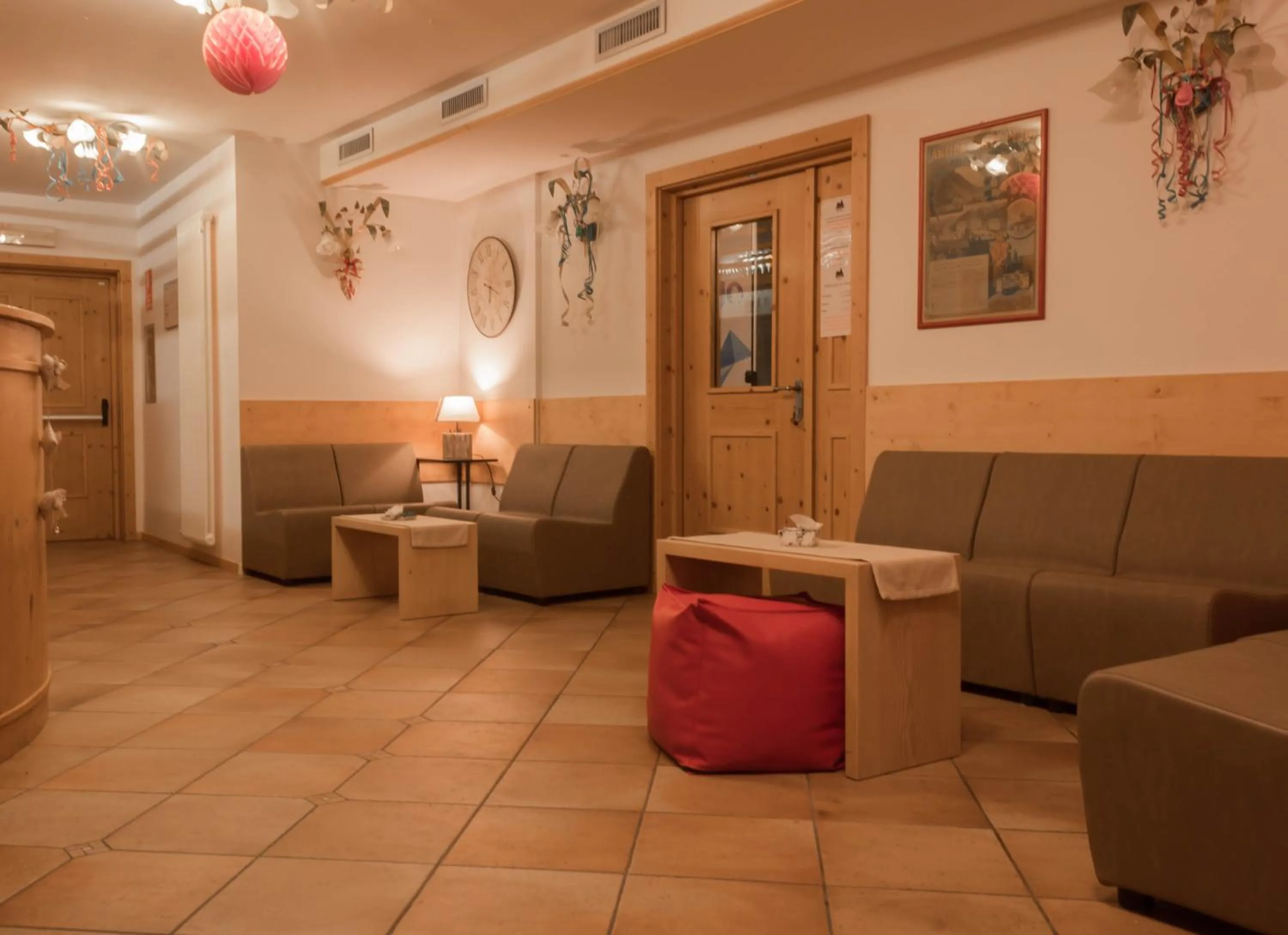 Lobby or reception in Alp Hotel Dolomiti