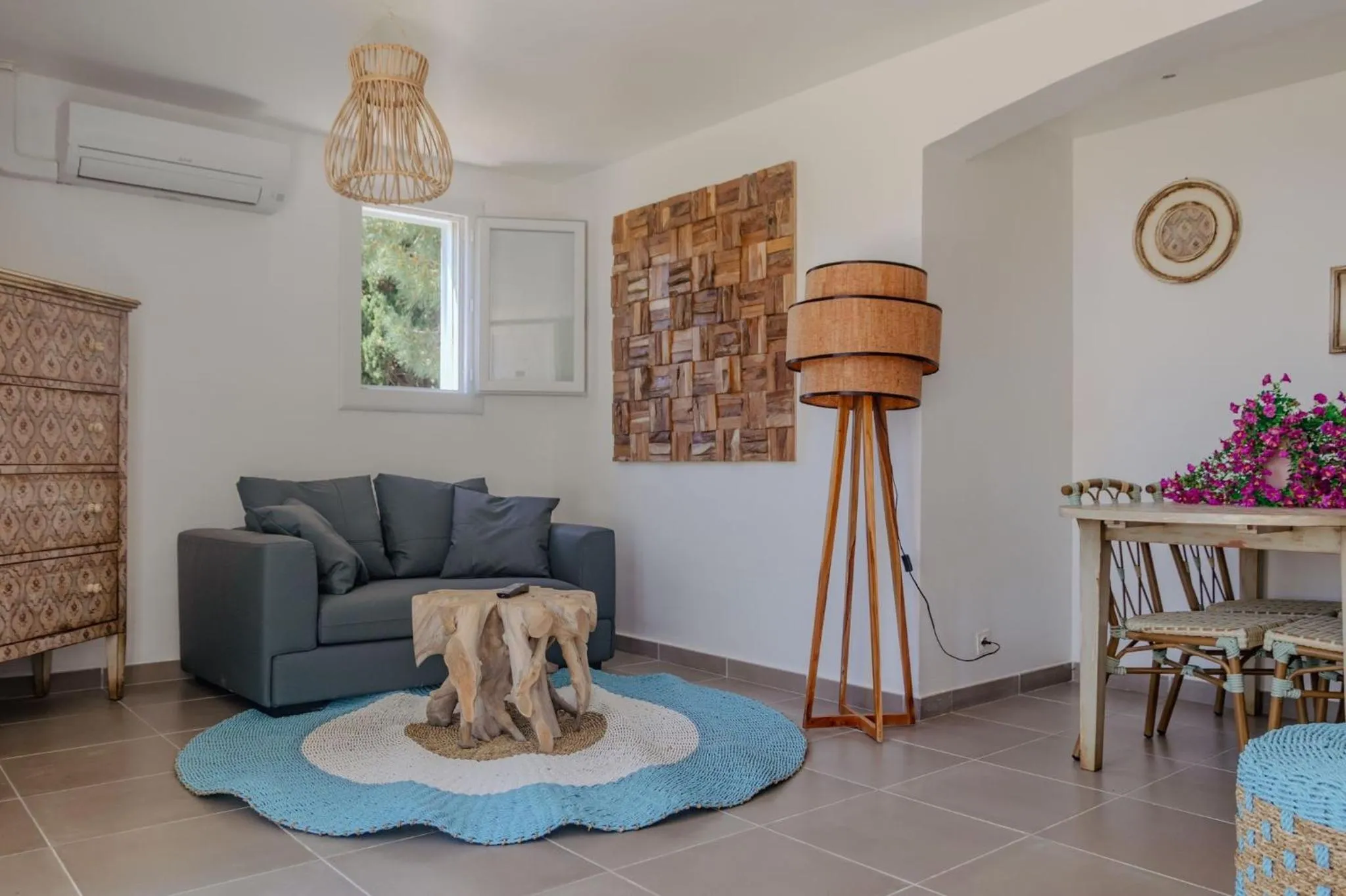 Seating area in Village Vacances La Vallicella