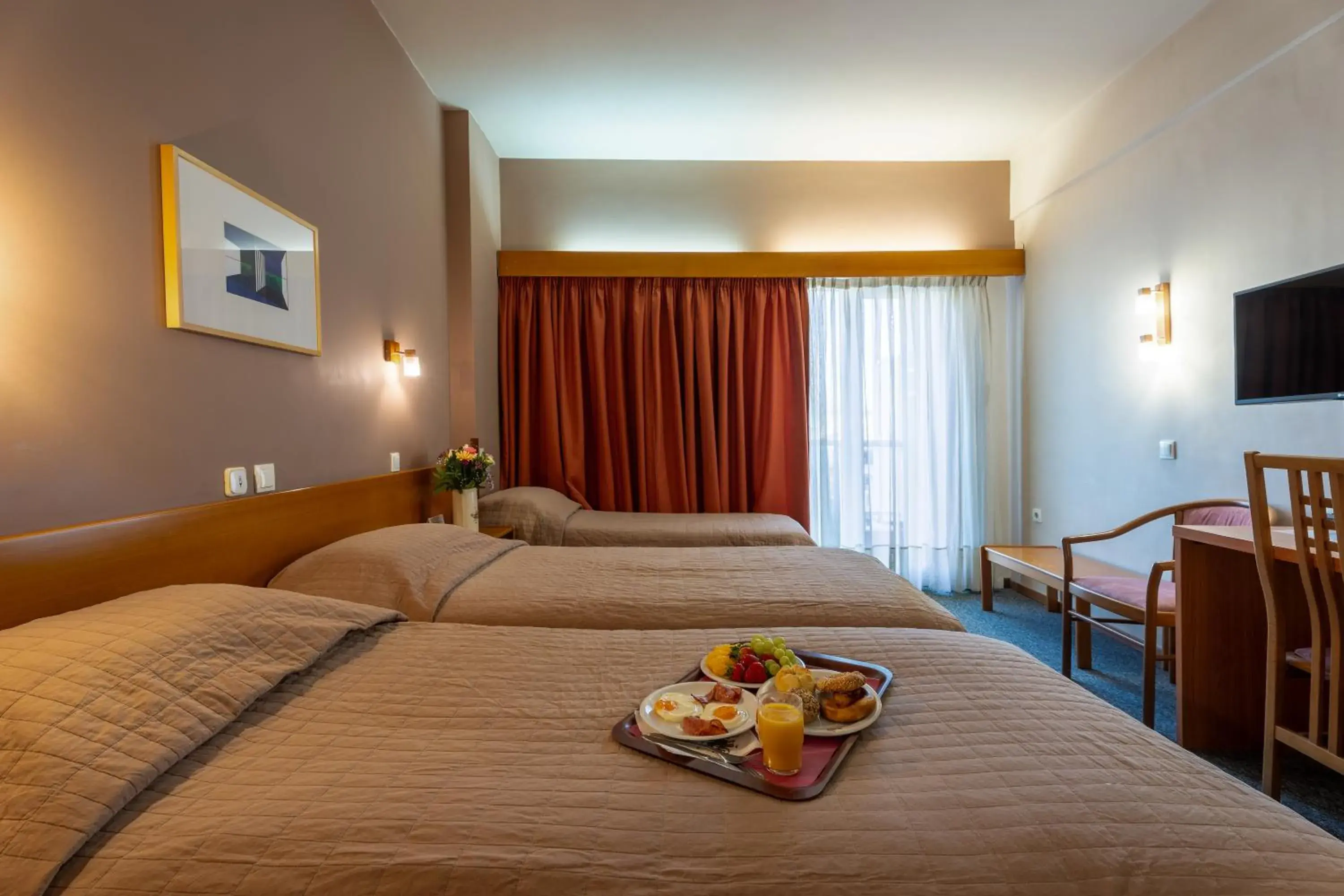 Bed in Queen Olga Hotel Bed in Queen Olga Hotel