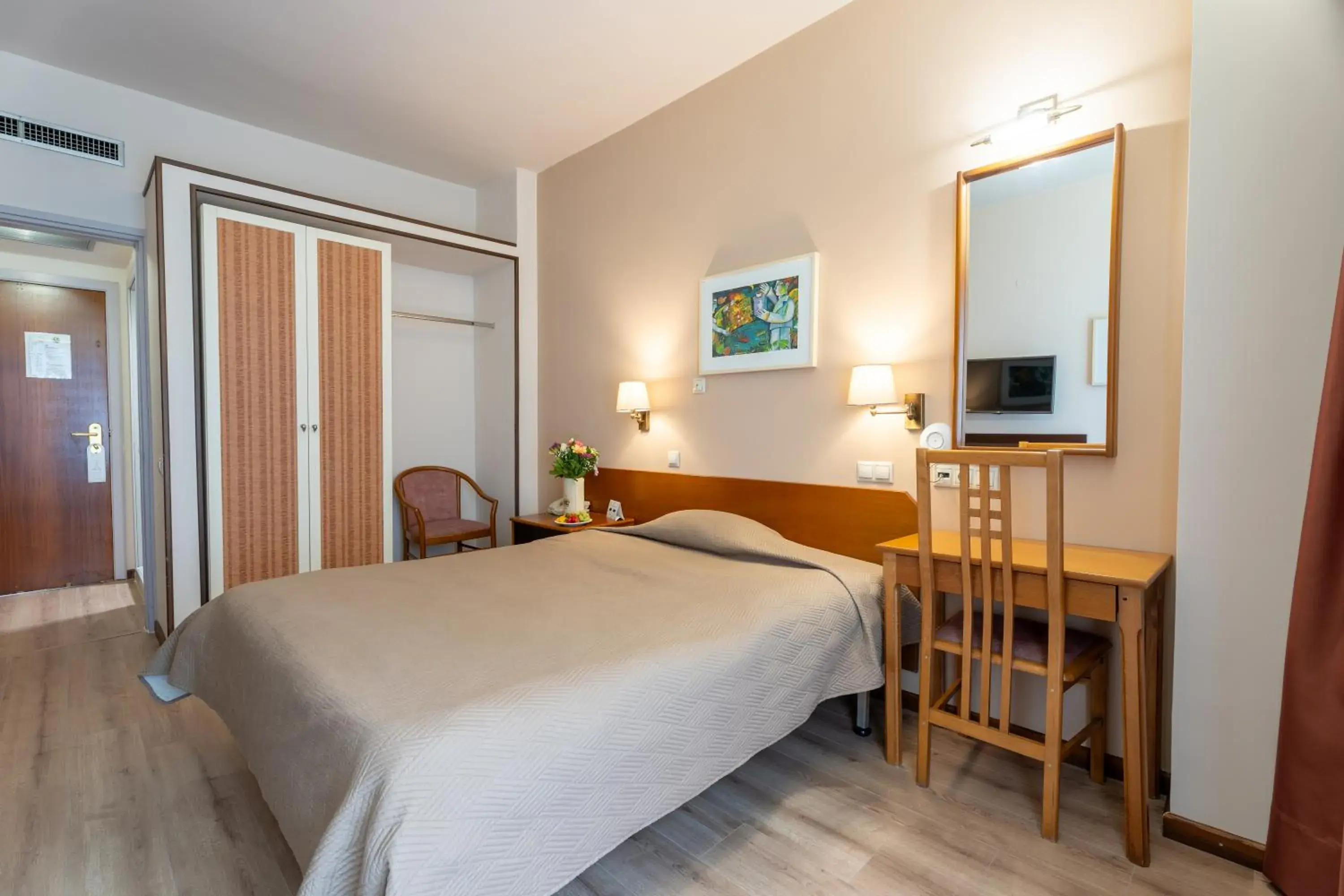 Bed in Queen Olga Hotel Bed in Queen Olga Hotel