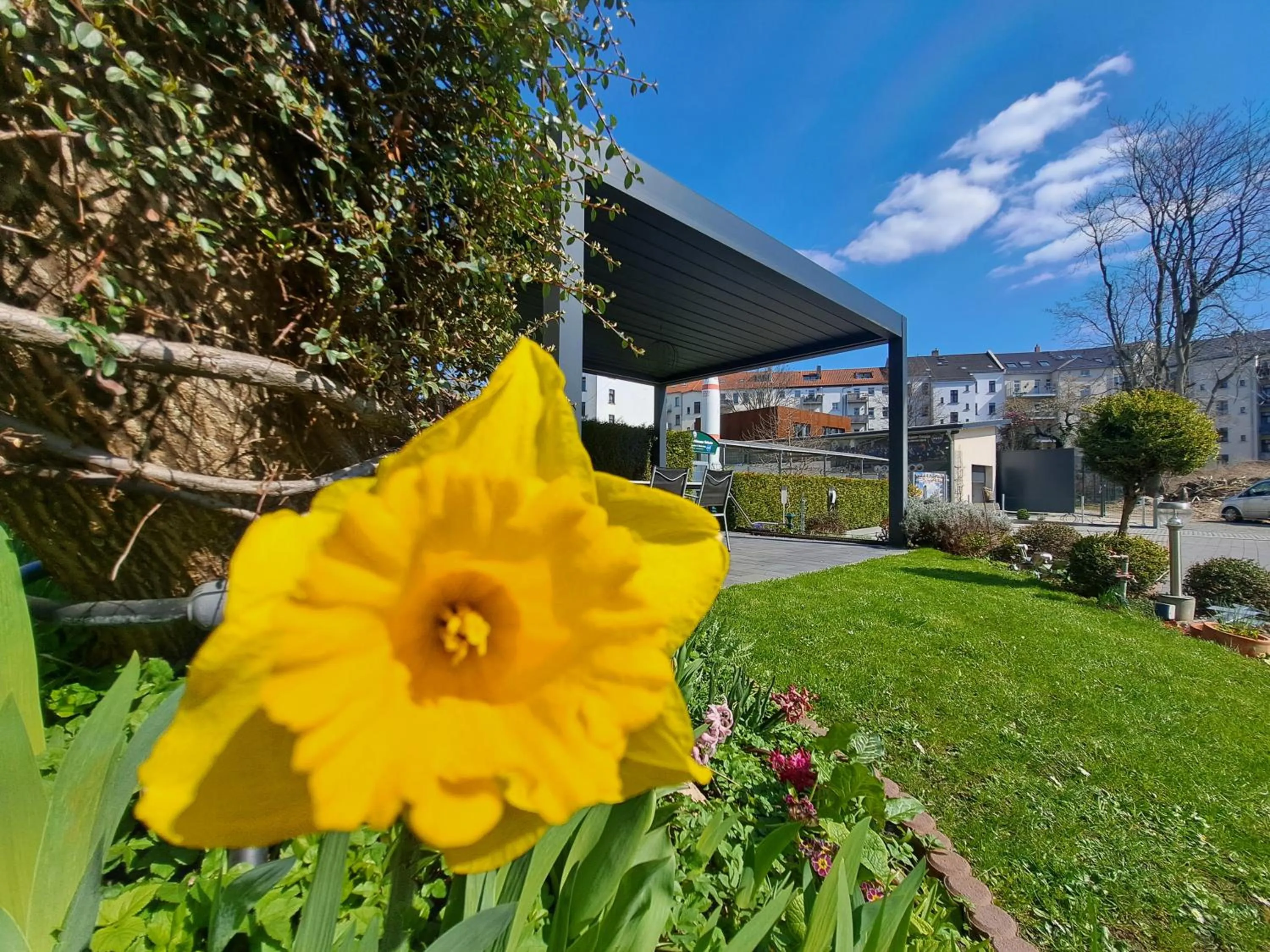 Property building in Space Hotel im Campus der JvP Schule