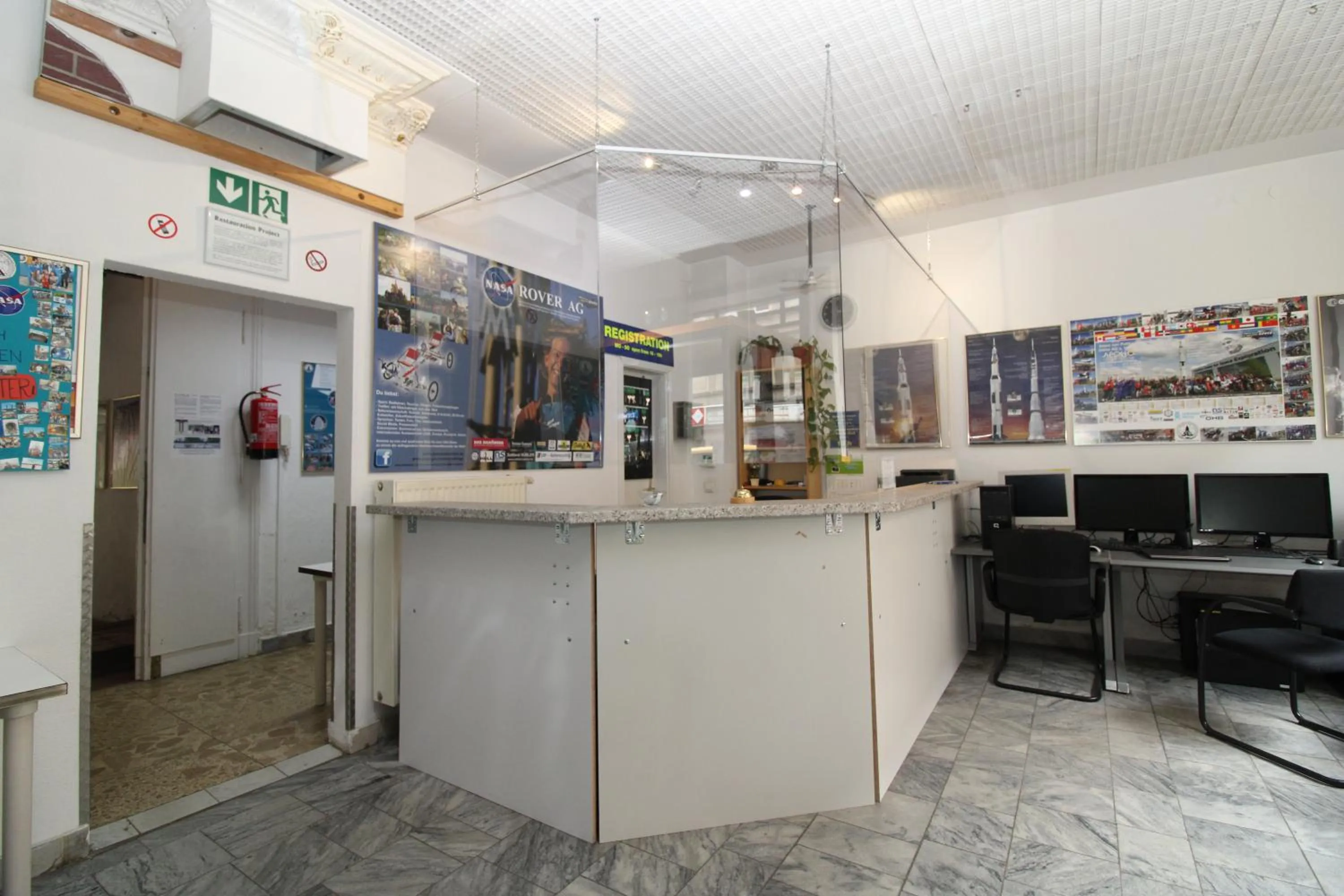 Lobby or reception in Space Hotel im Campus der JvP Schule