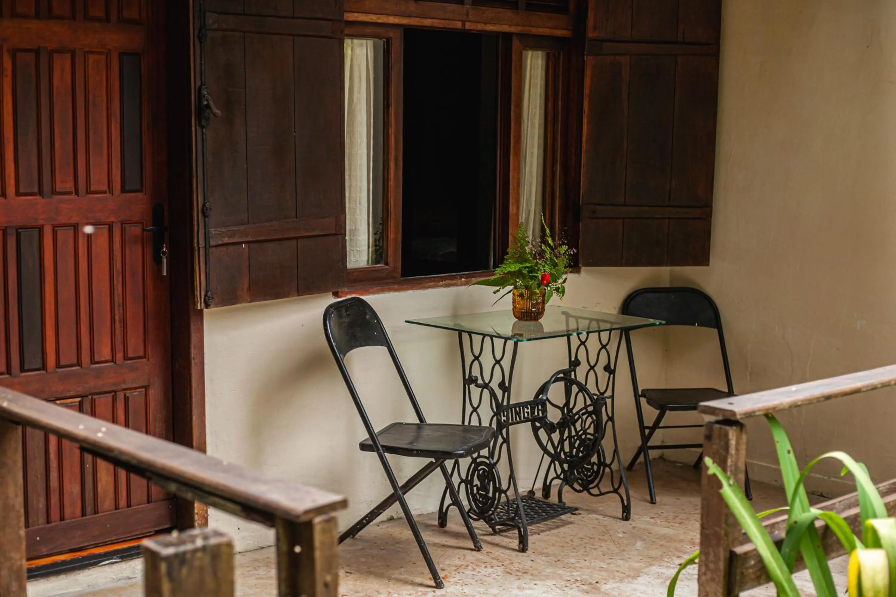 Balcony/Terrace in Pousada Sítio Itaúna