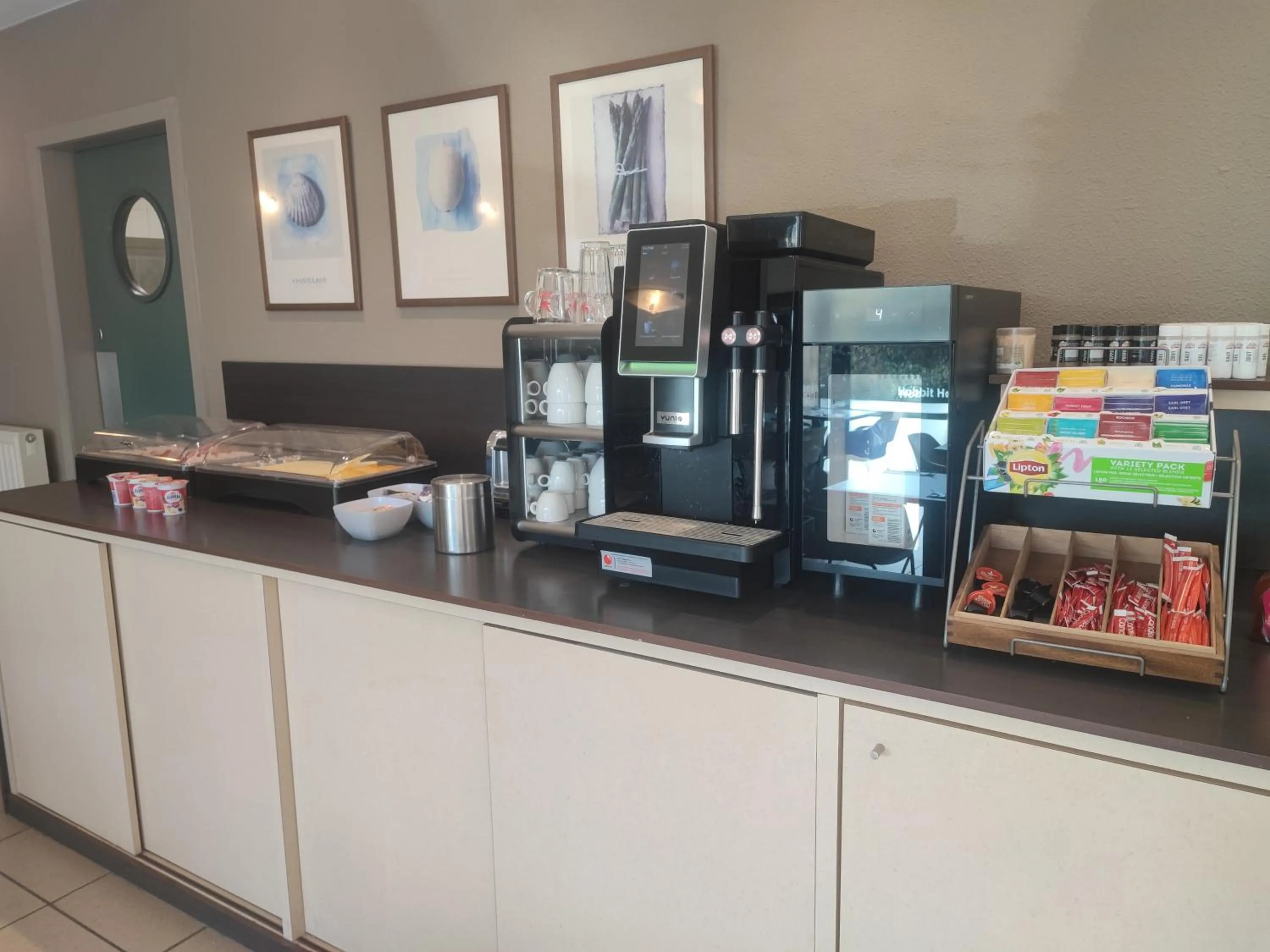 Buffet breakfast in Hobbit Hotel Brussels Airport Zaventem