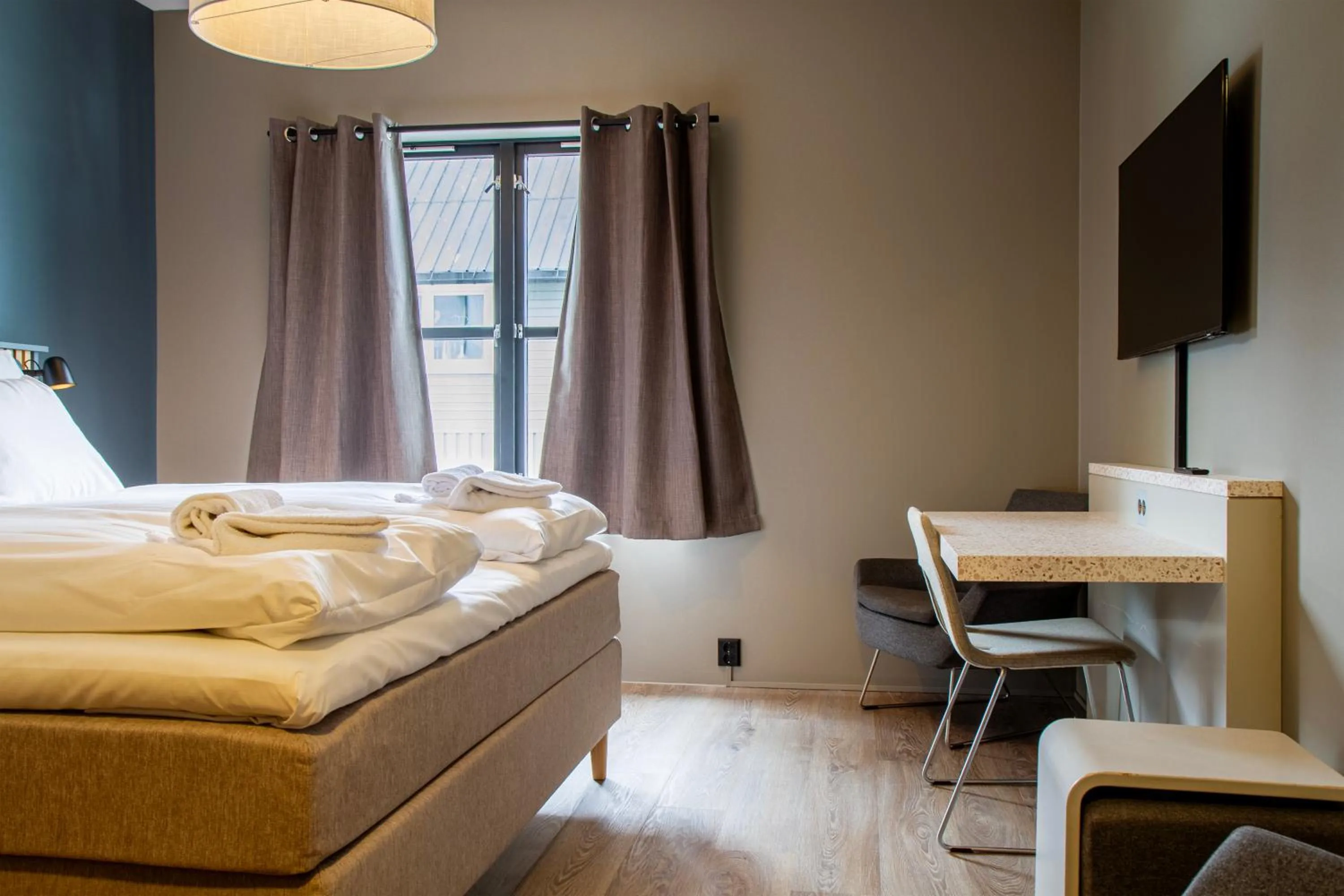 Bed in Nordis Hotel Lofoten