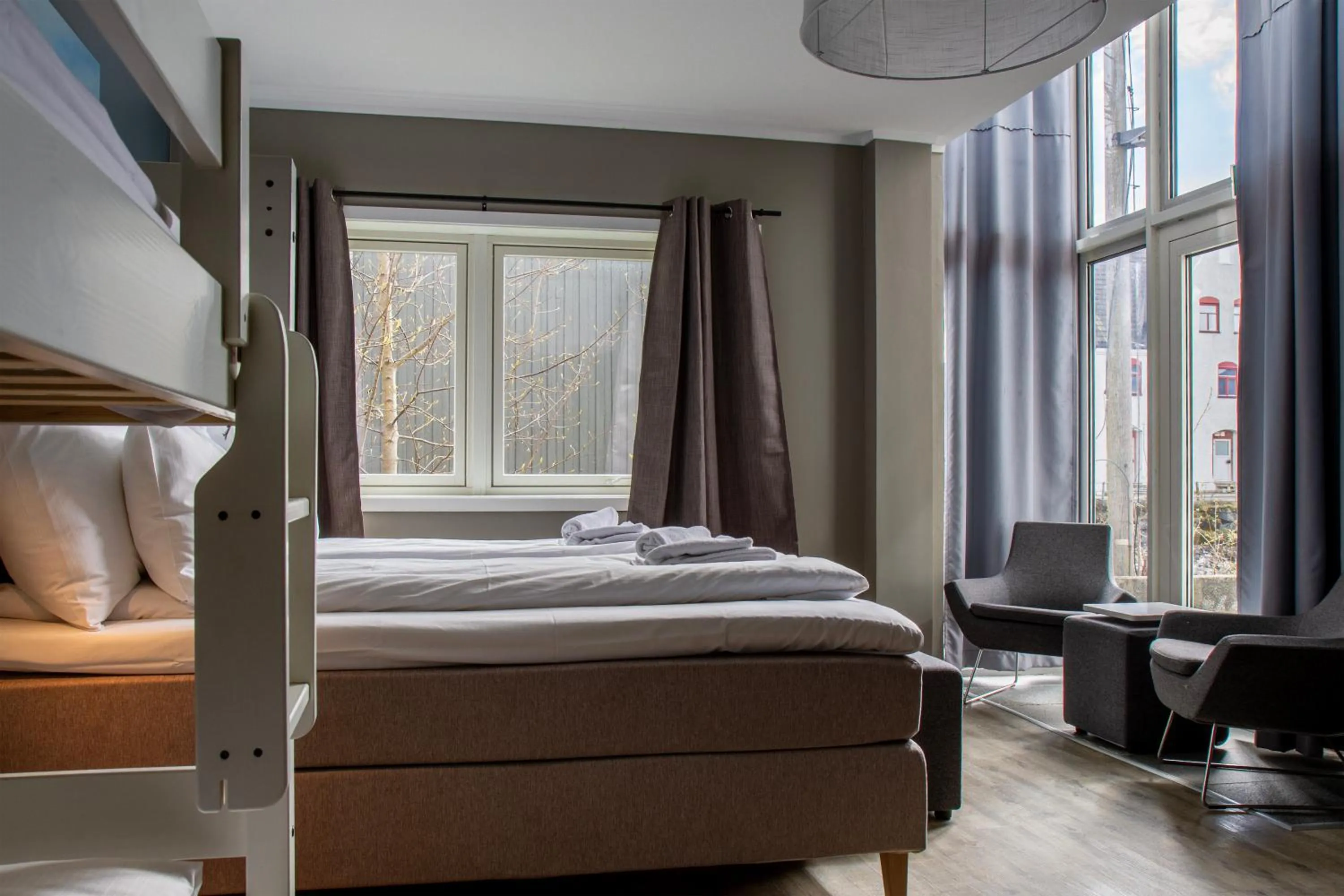 Bed in Nordis Hotel Lofoten