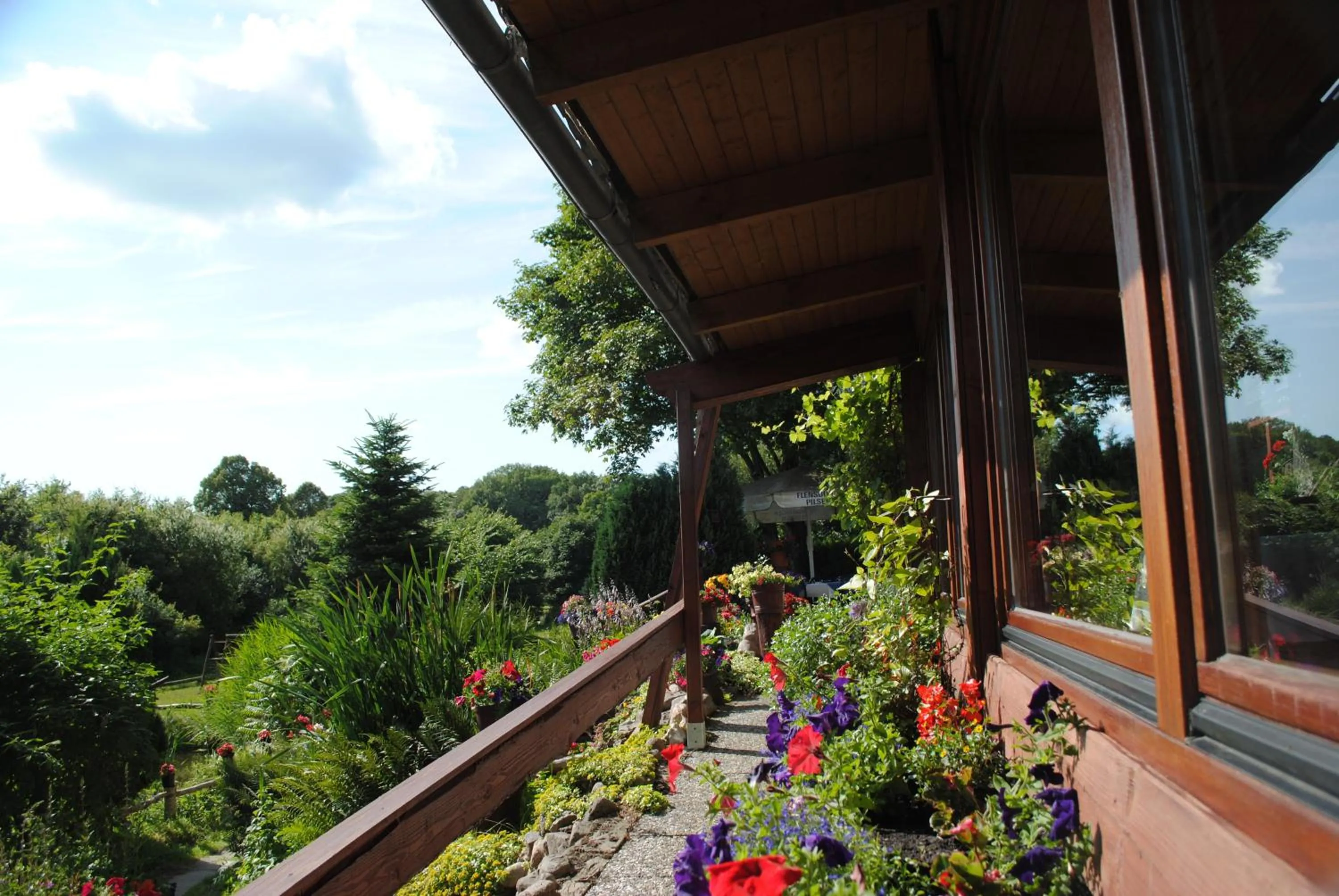 Garden view in Hotel Ruhekrug