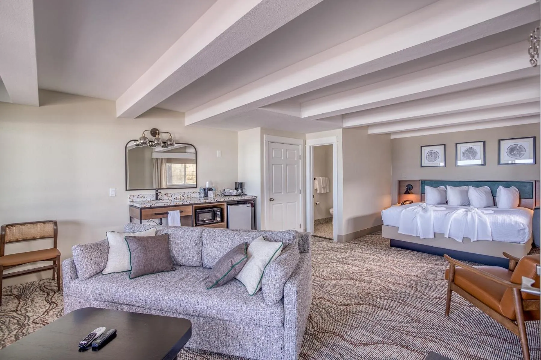 Bed in Beachfront Manor Hotel