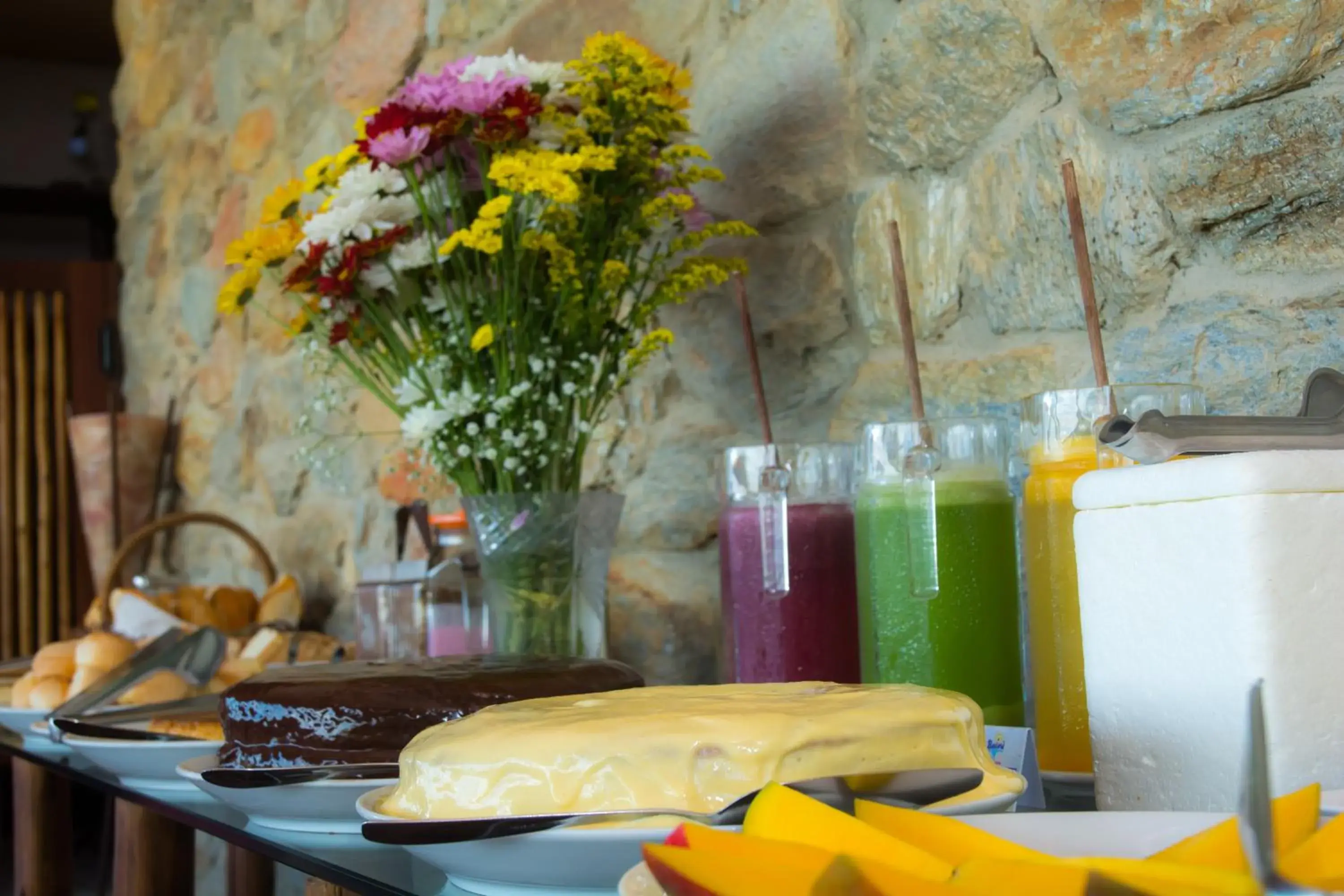 Buffet breakfast in Baixu Village Buffet breakfast in Baixu Village