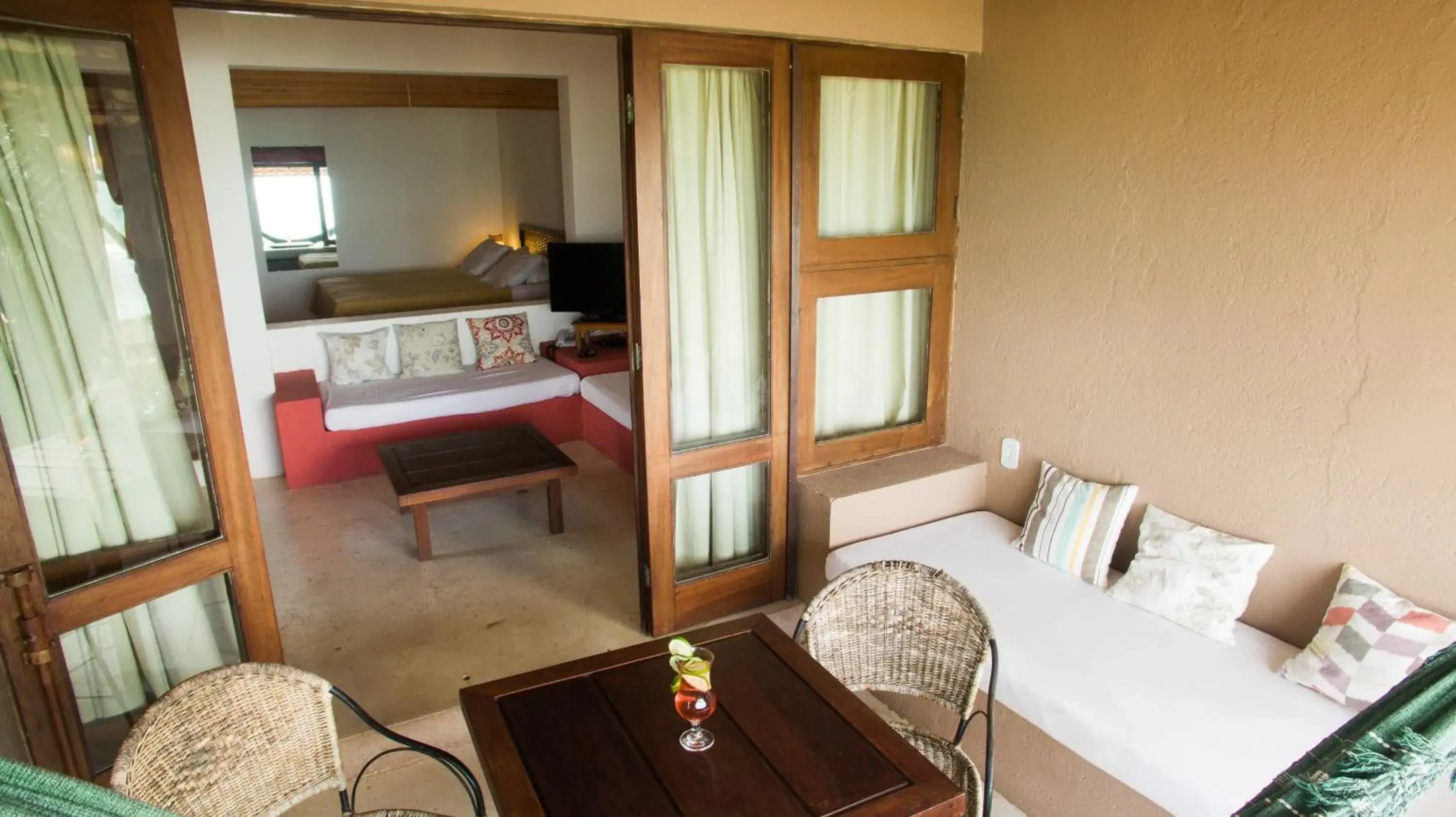 Balcony/Terrace, Bed in Baixu Village Balcony/Terrace, Bed in Baixu Village