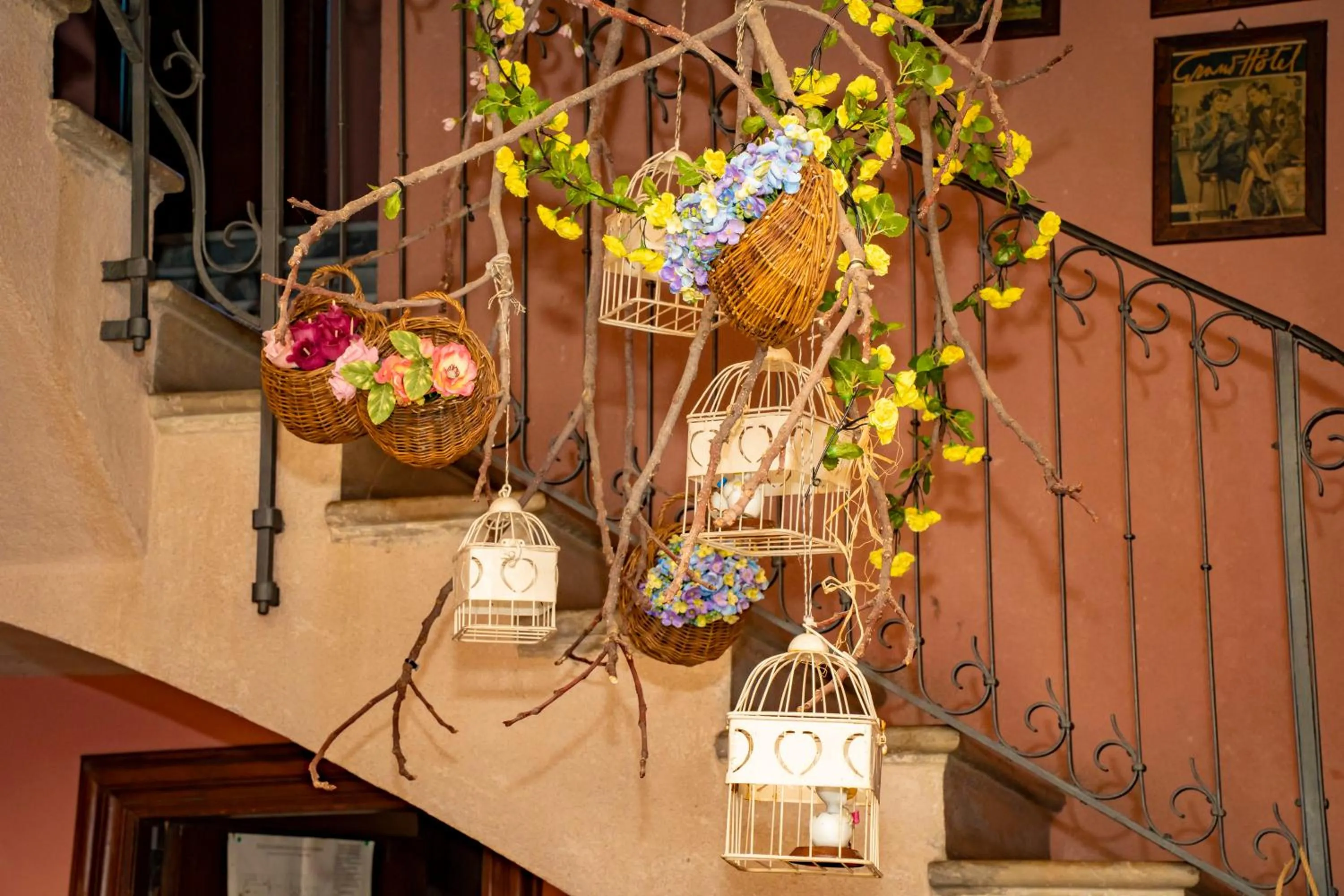 Lobby or reception in Casale Villa Rainò