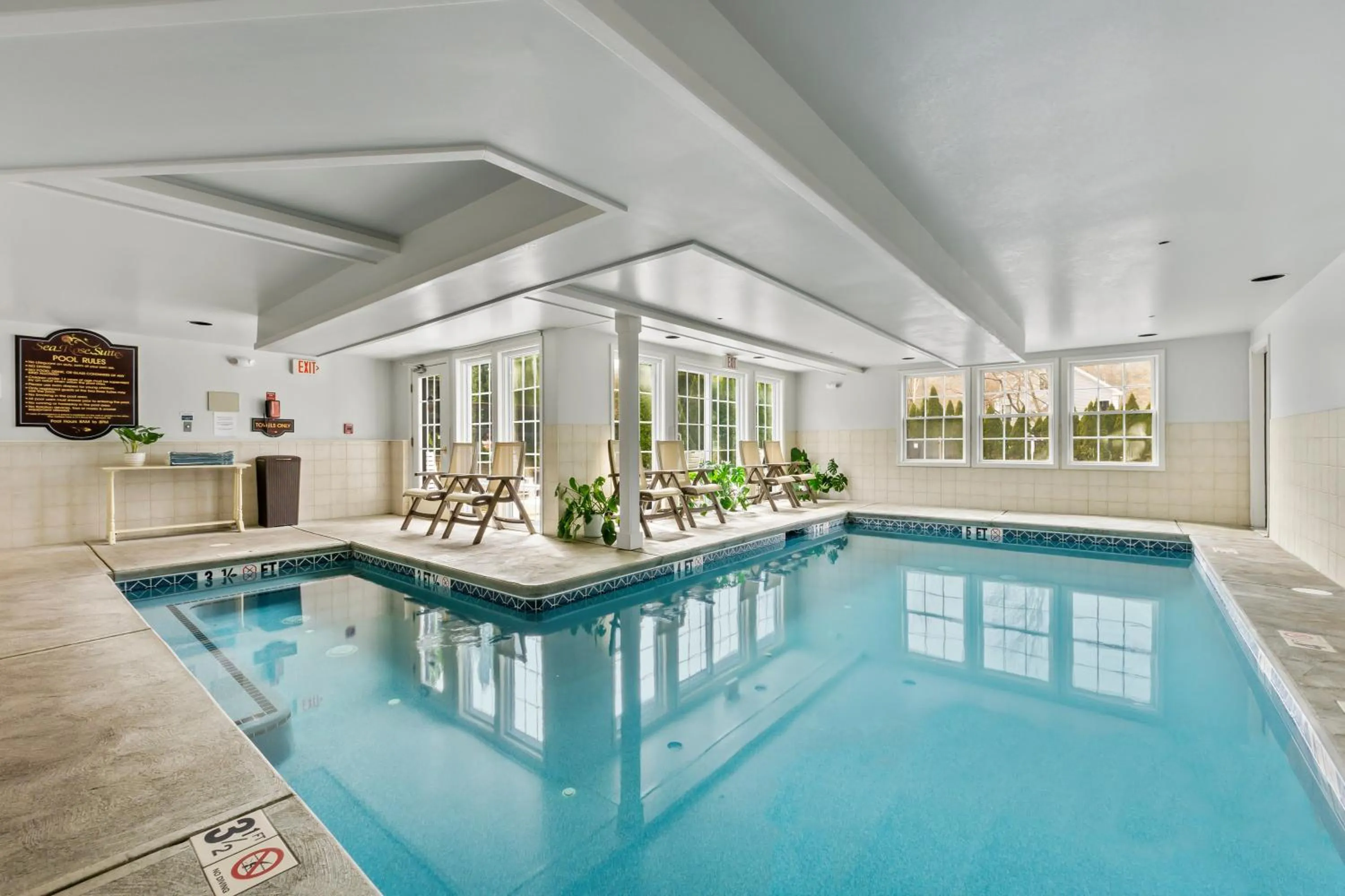 Pool view in Sea Rose Suites