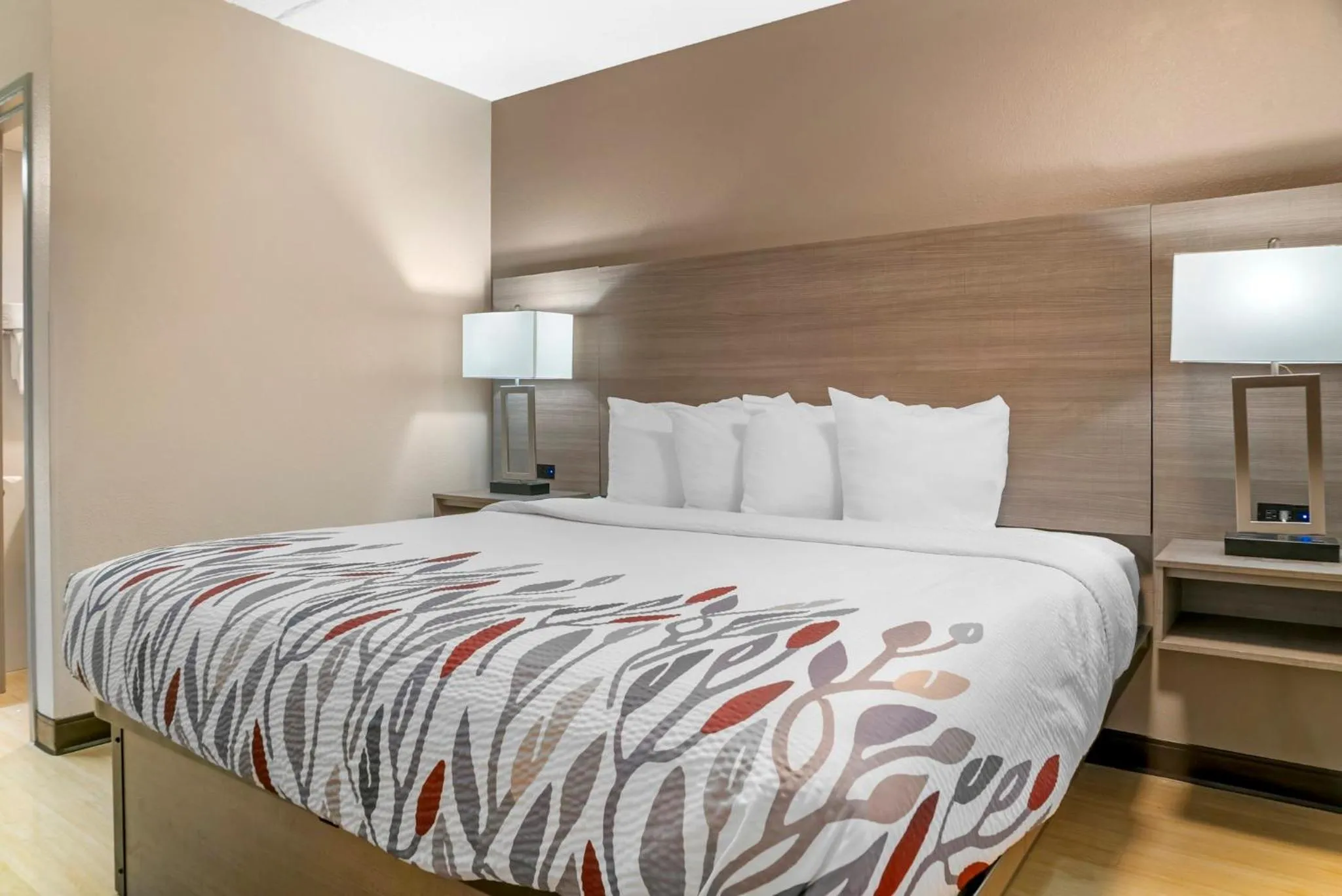 Photo of the whole room, Bed in Red Roof Inn Detroit-Rochester Hills/ Auburn Hills