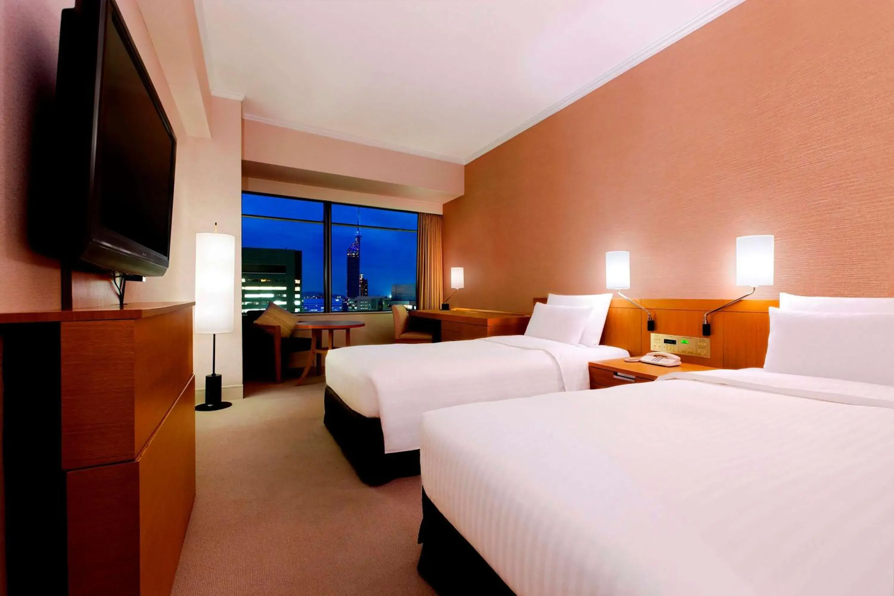 Bed in Hilton Fukuoka Sea Hawk Bed in Hilton Fukuoka Sea Hawk