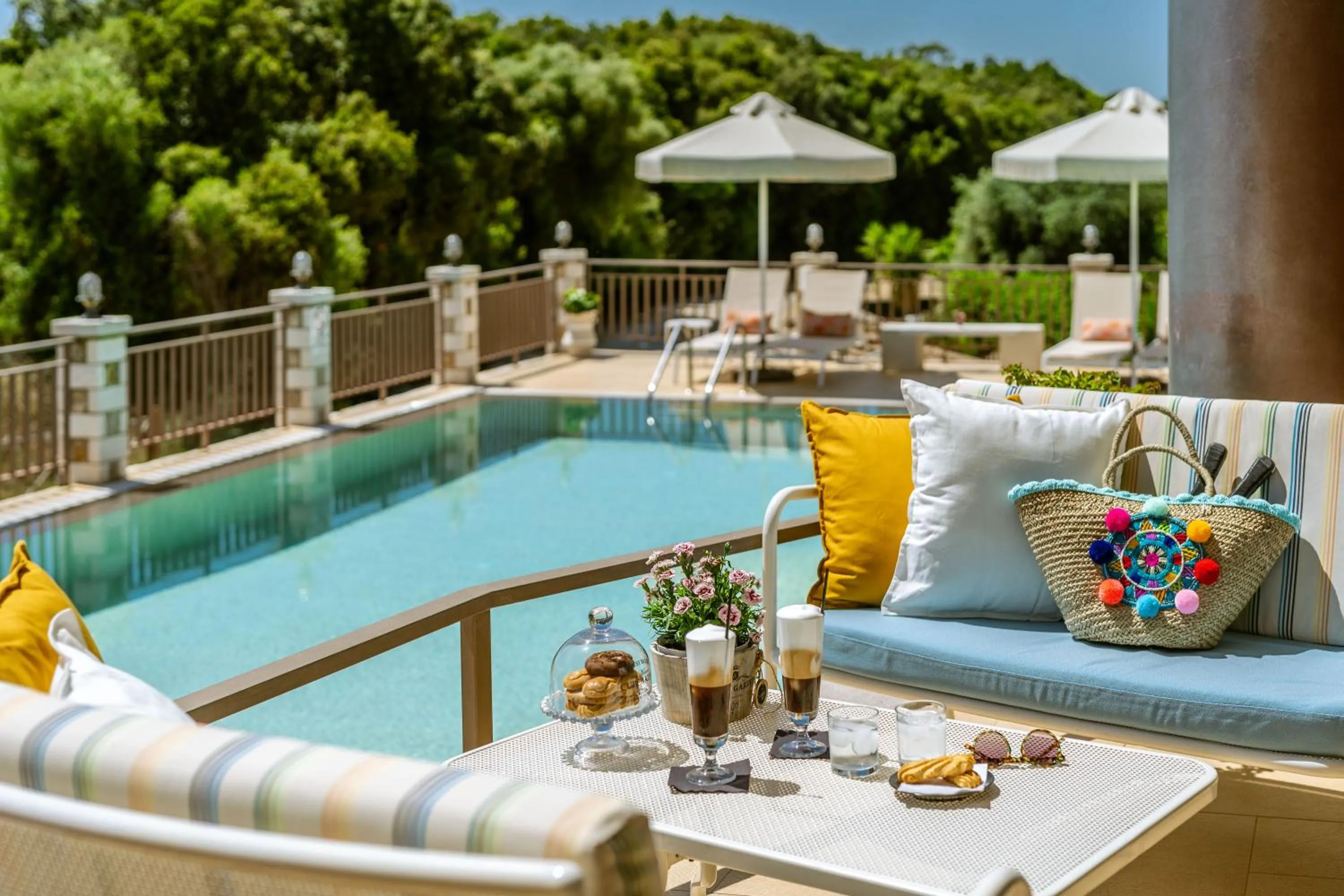 Pool view in 3Aktes Suites & Studios