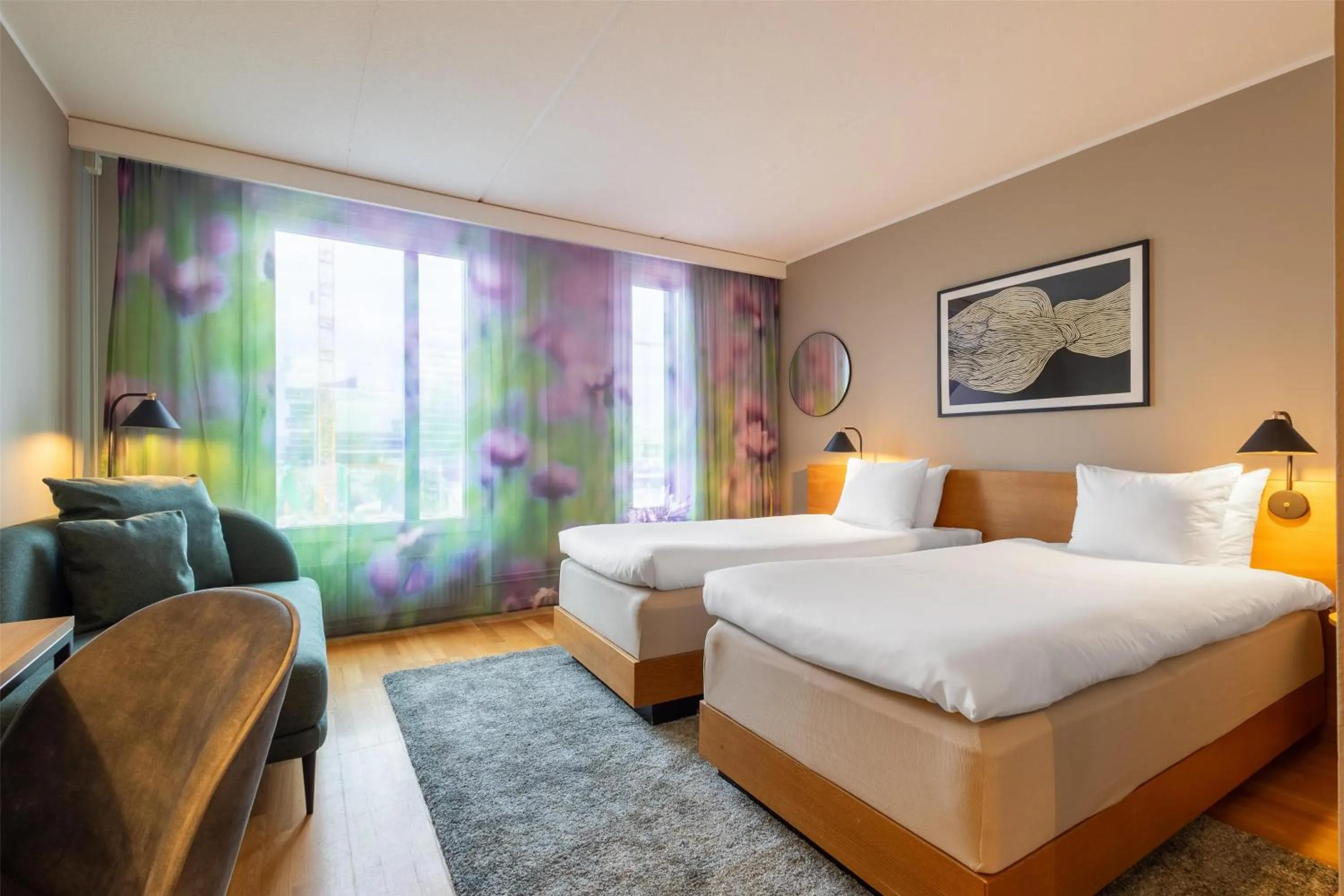 Seating area, Bed in Hyatt Place Gothenburg Central