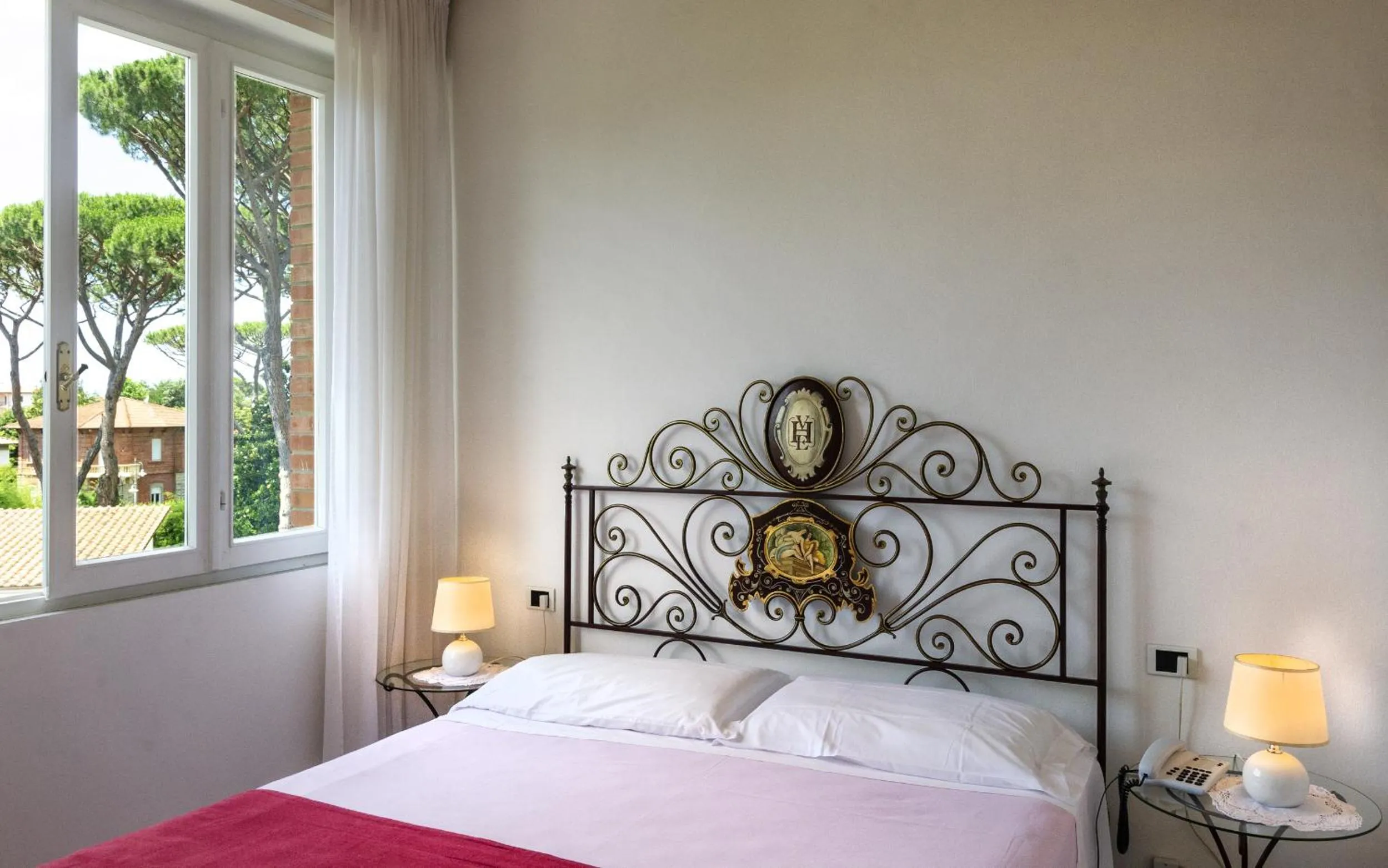 Bed in Hotel Villa Edera