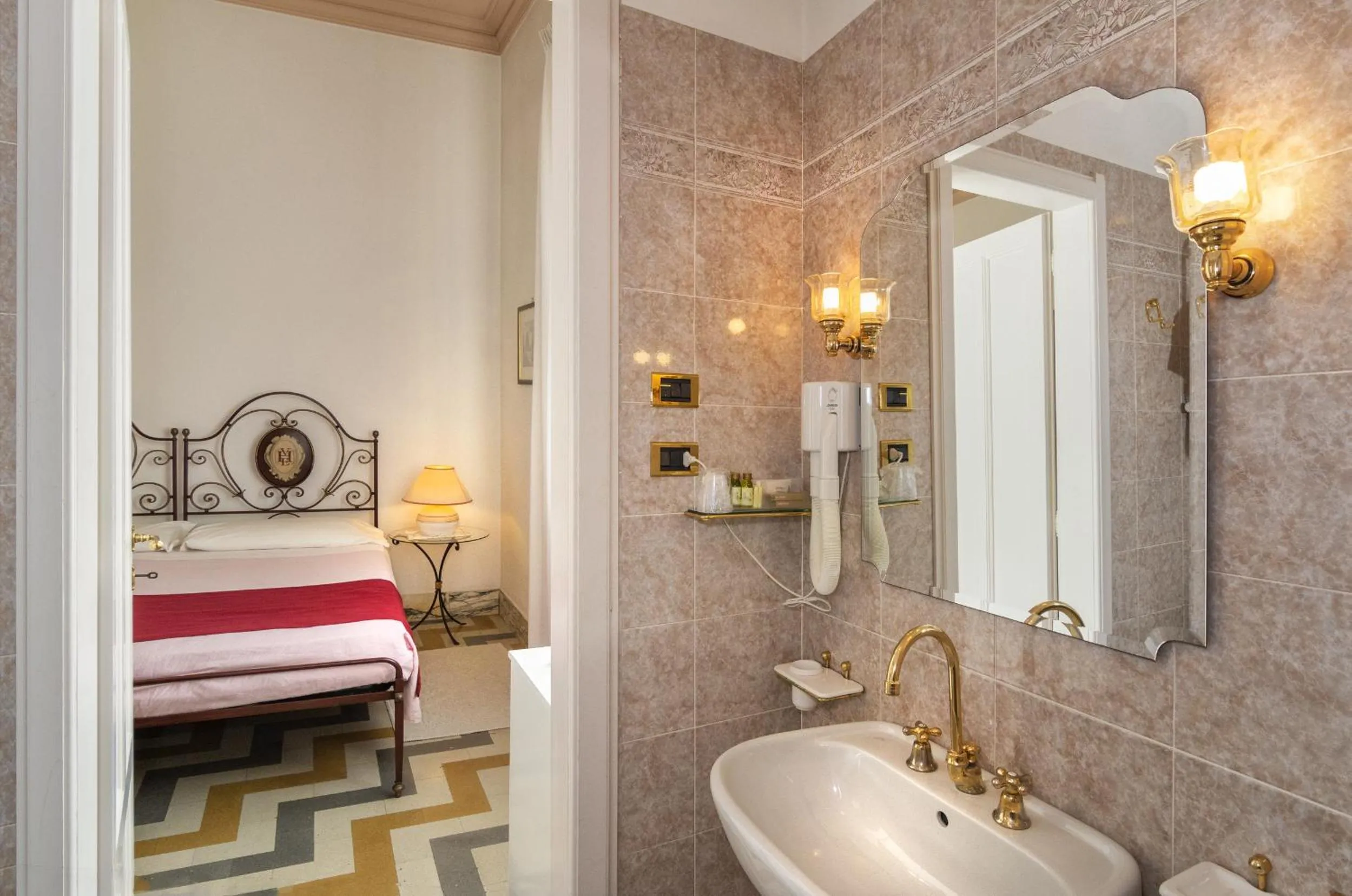 Bed in Hotel Villa Edera