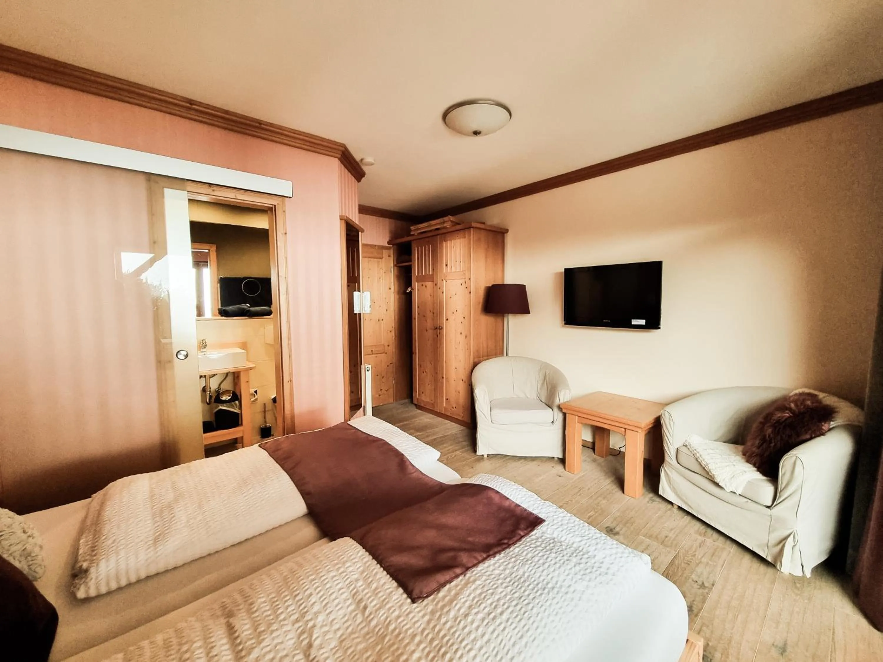 Bed in Landhaus Talblick- Frühstückspension