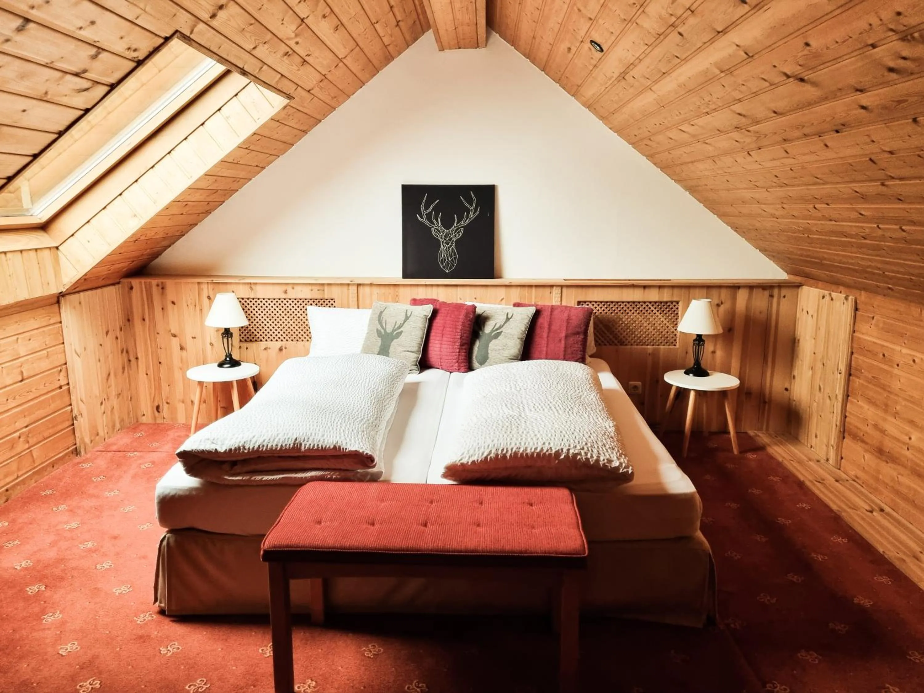 Bed in Landhaus Talblick- Frühstückspension
