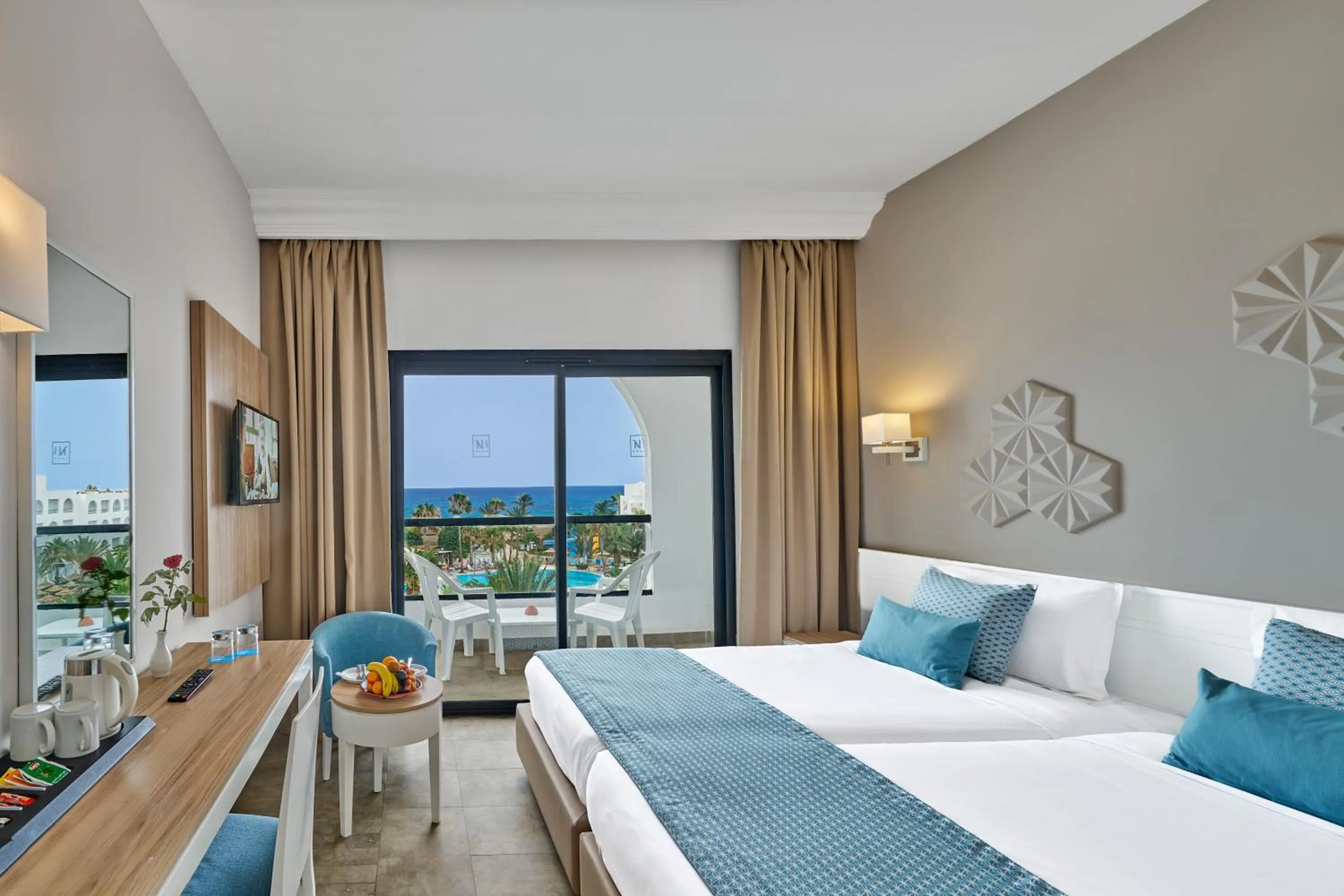 Photo of the whole room, Bed in Nozha Beach Resort & Spa