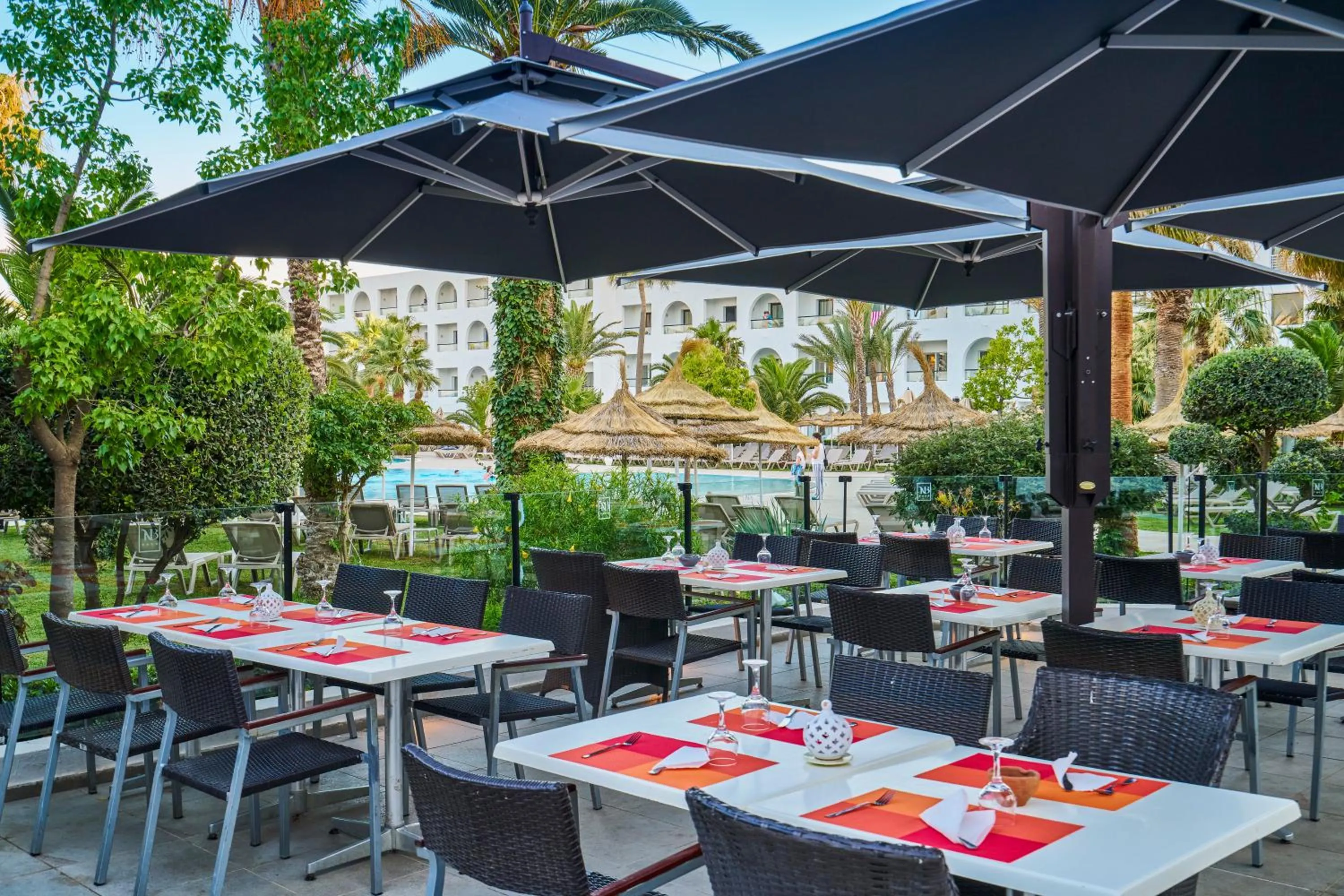 Patio in Nozha Beach Resort & Spa