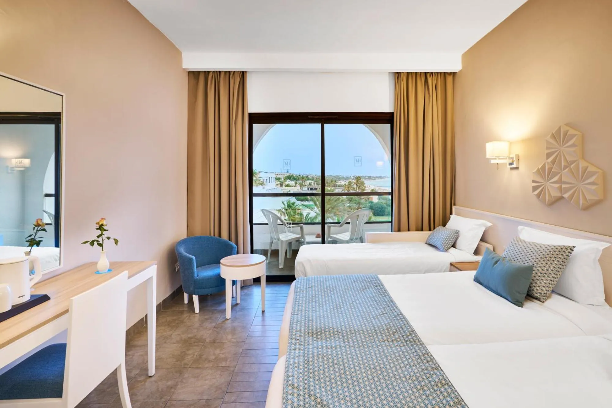 Bedroom, Bed in Nozha Beach Resort & Spa