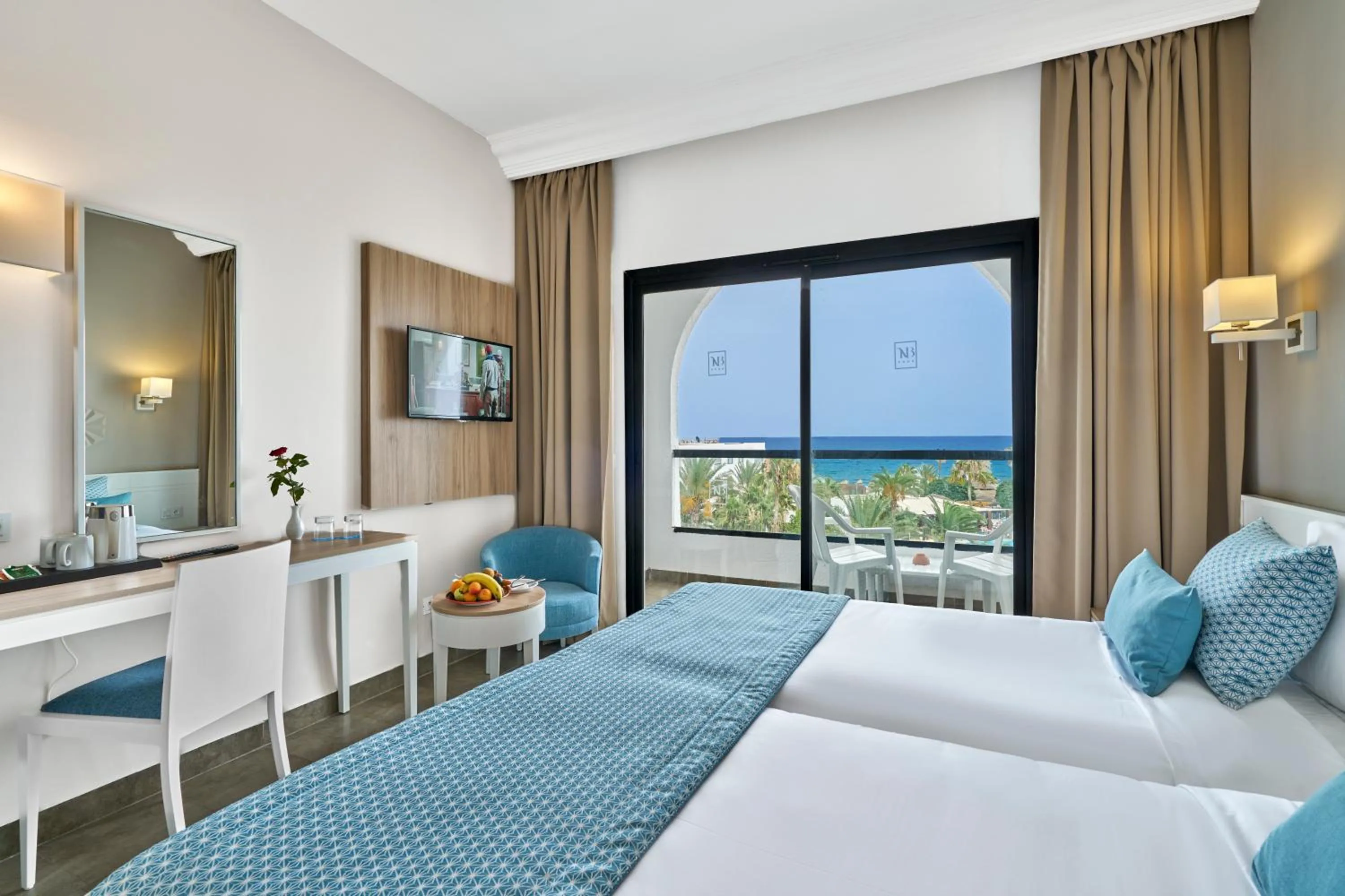 Photo of the whole room, Bed in Nozha Beach Resort & Spa