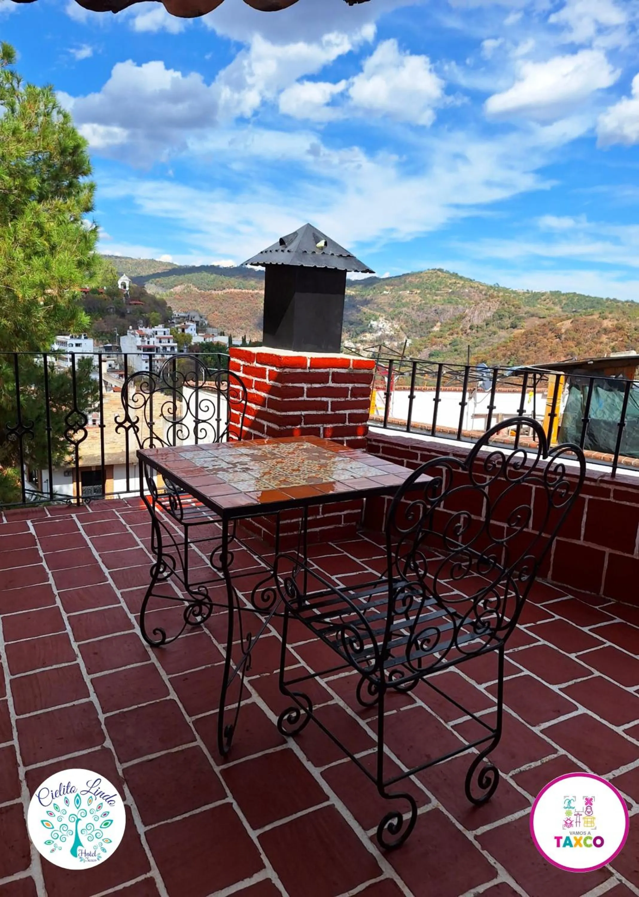 Natural landscape in Hotel Cielito Lindo, Taxco