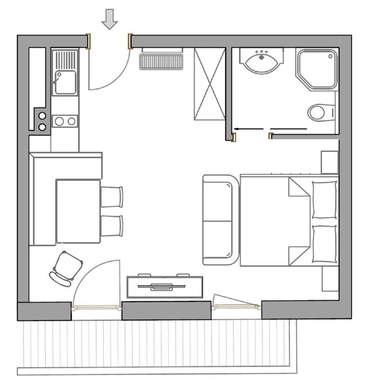 Floor plan in Tirolerhof - Appartementhaus