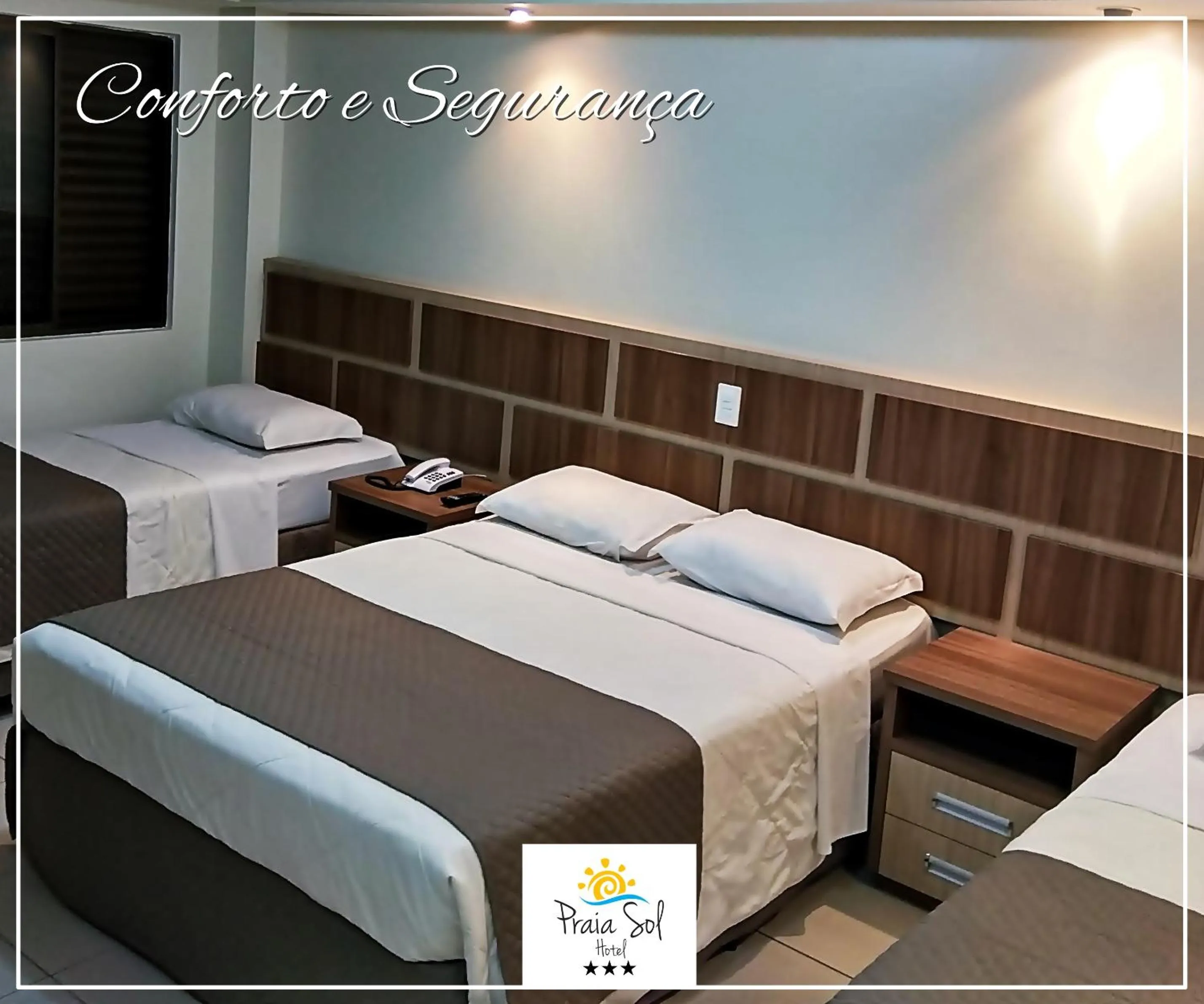 Bed in Praia Sol Hotel