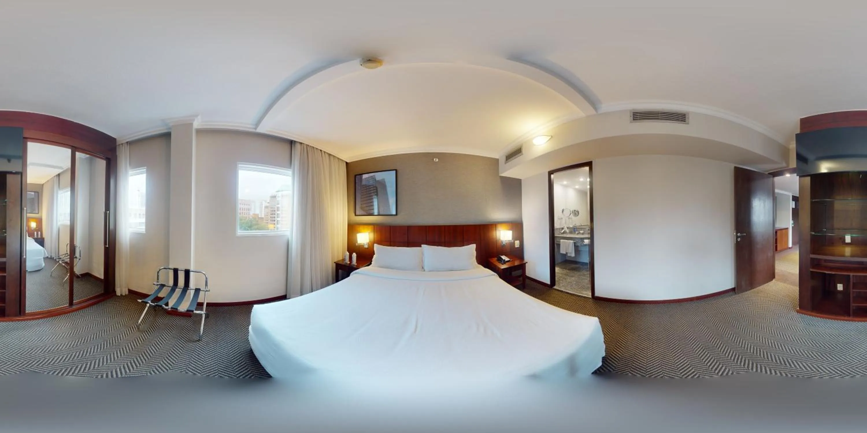 Photo of the whole room, Bed in Blue Tree Premium Verbo Divino - Nações Unidas