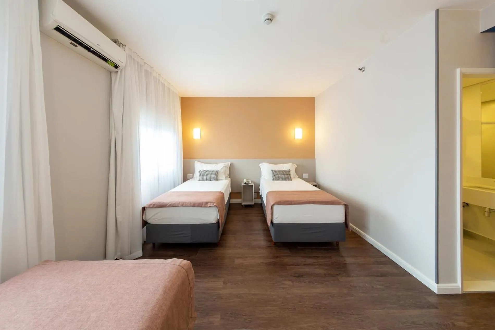 Bed in Blue Tree Towers Anália Franco - Tatuapé