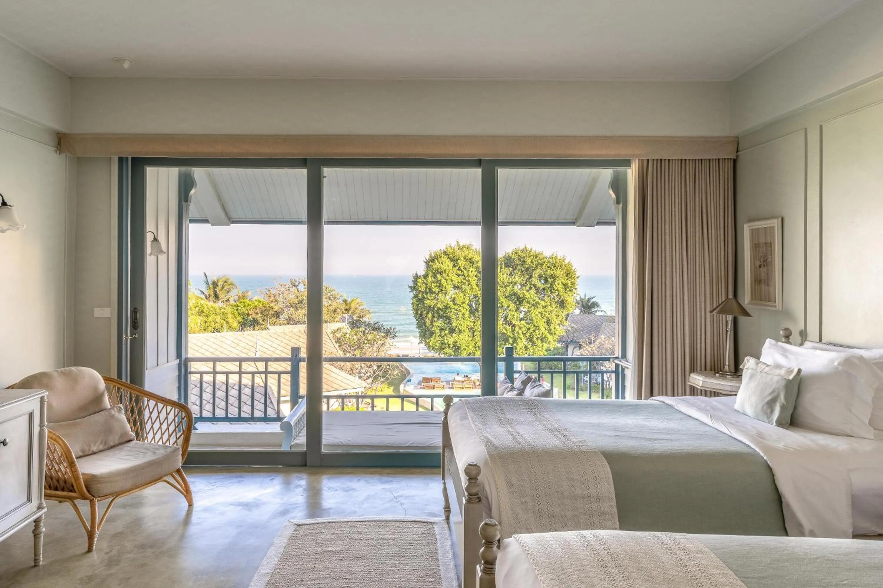 Sea view, Bed in Devasom Hua Hin Resort