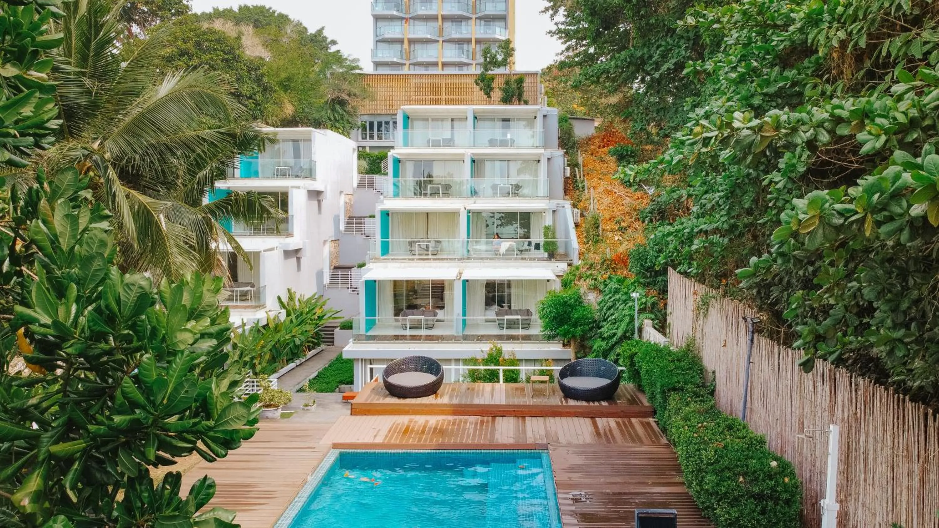 Bird's eye view in Q Resort Rayong