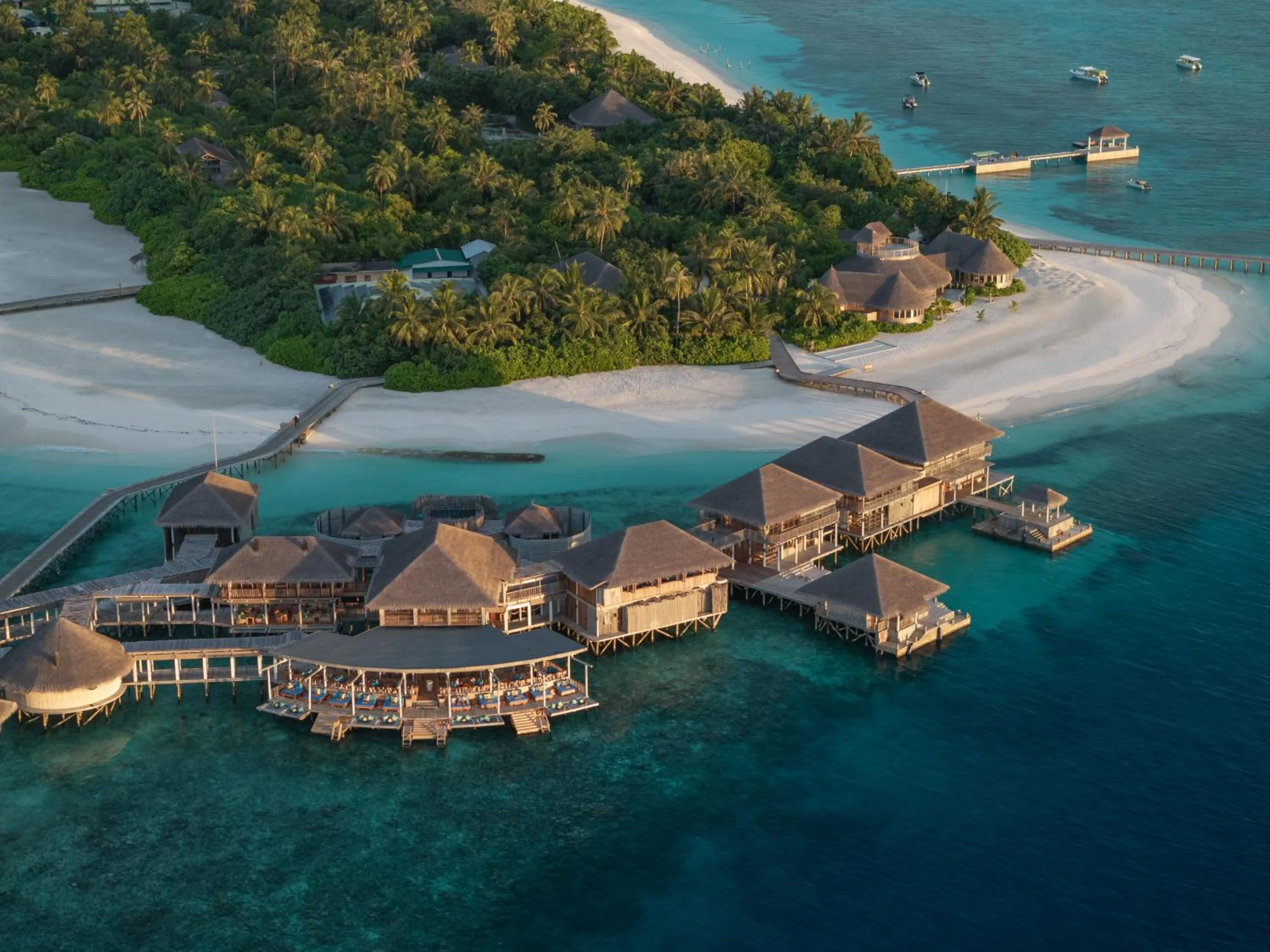 Bird's eye view in Six Senses Laamu