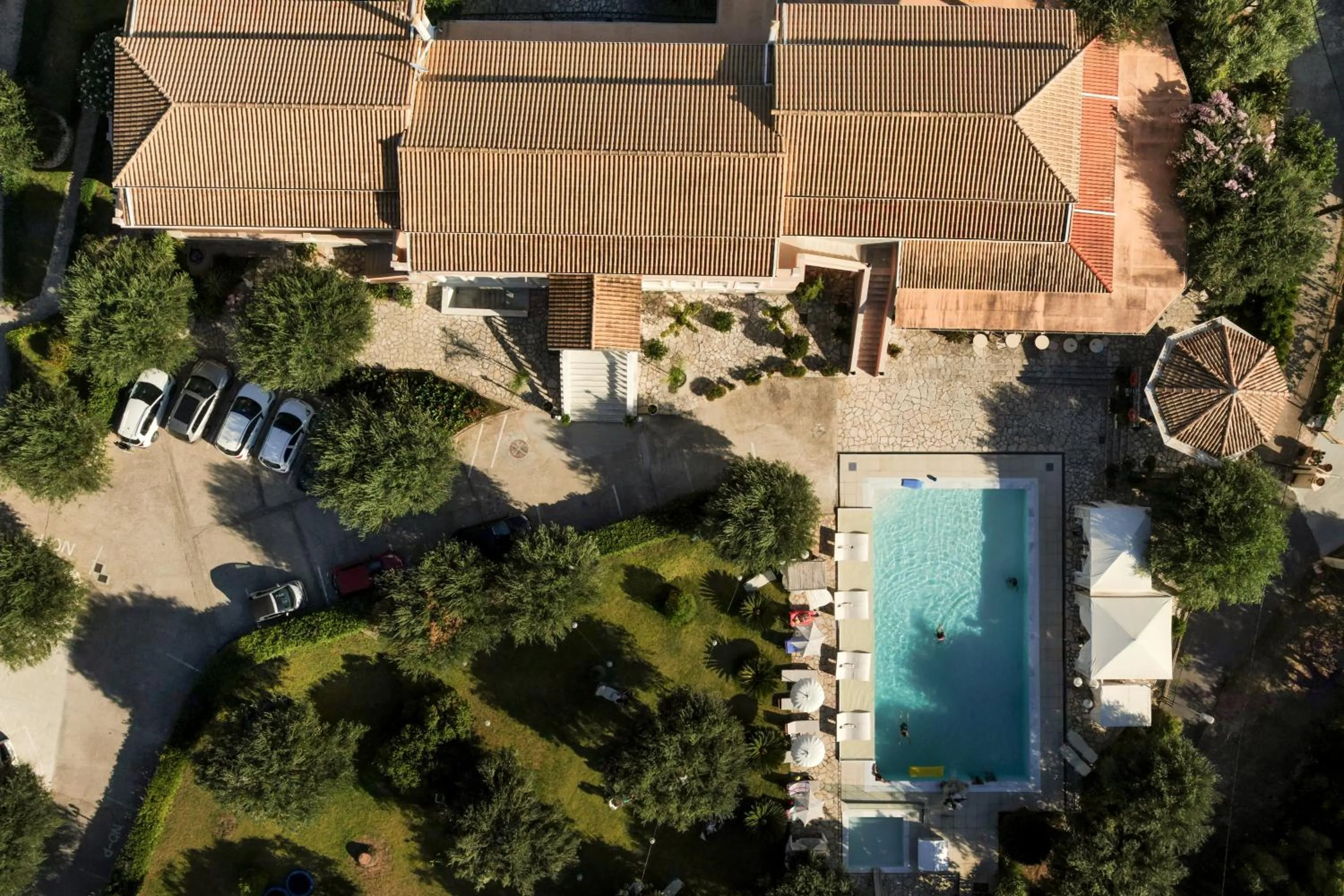 Bird's eye view in Nefeli Hotel