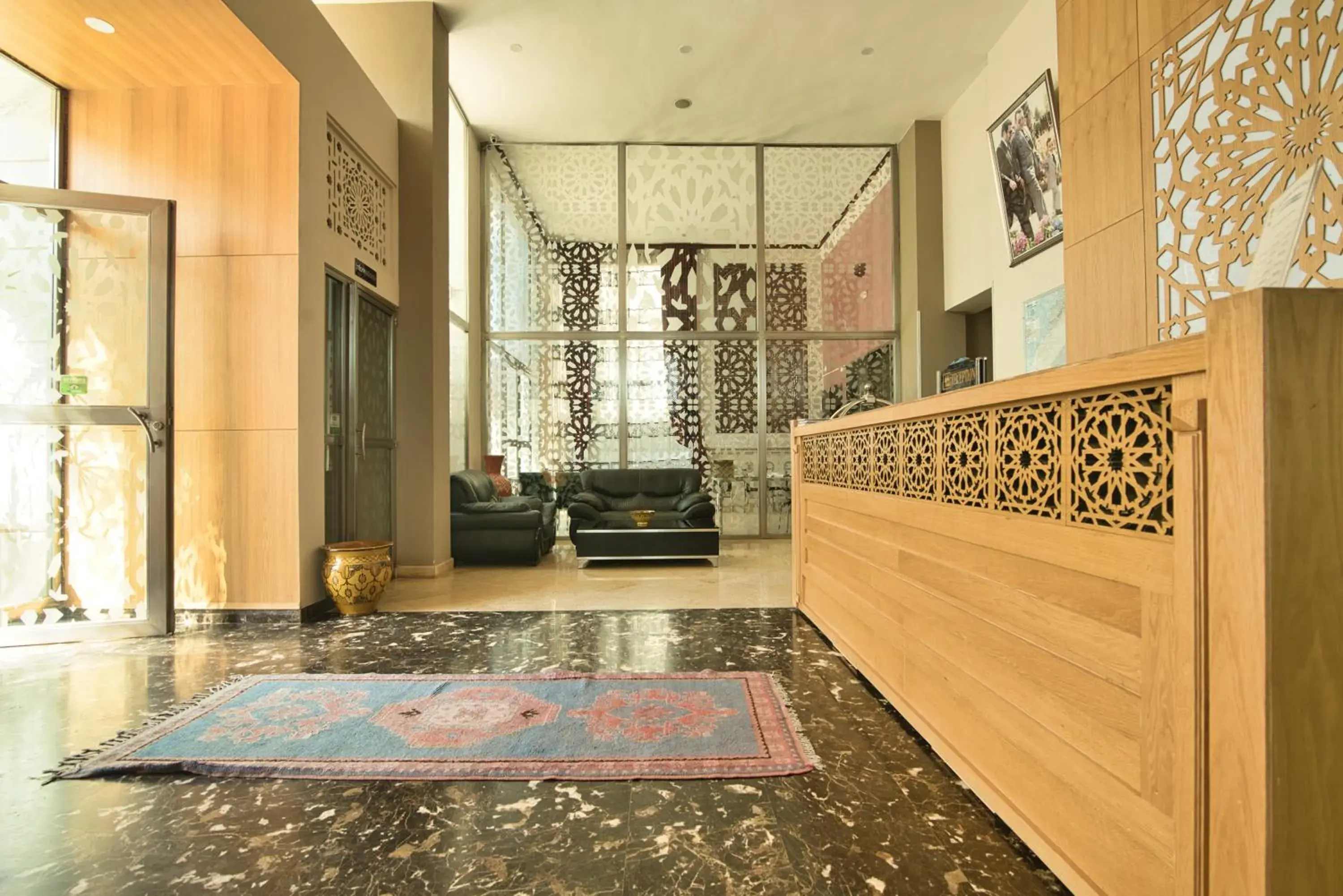 Lobby or reception in Appart Hôtel Founty Beach Lobby or reception in Appart Hôtel Founty Beach