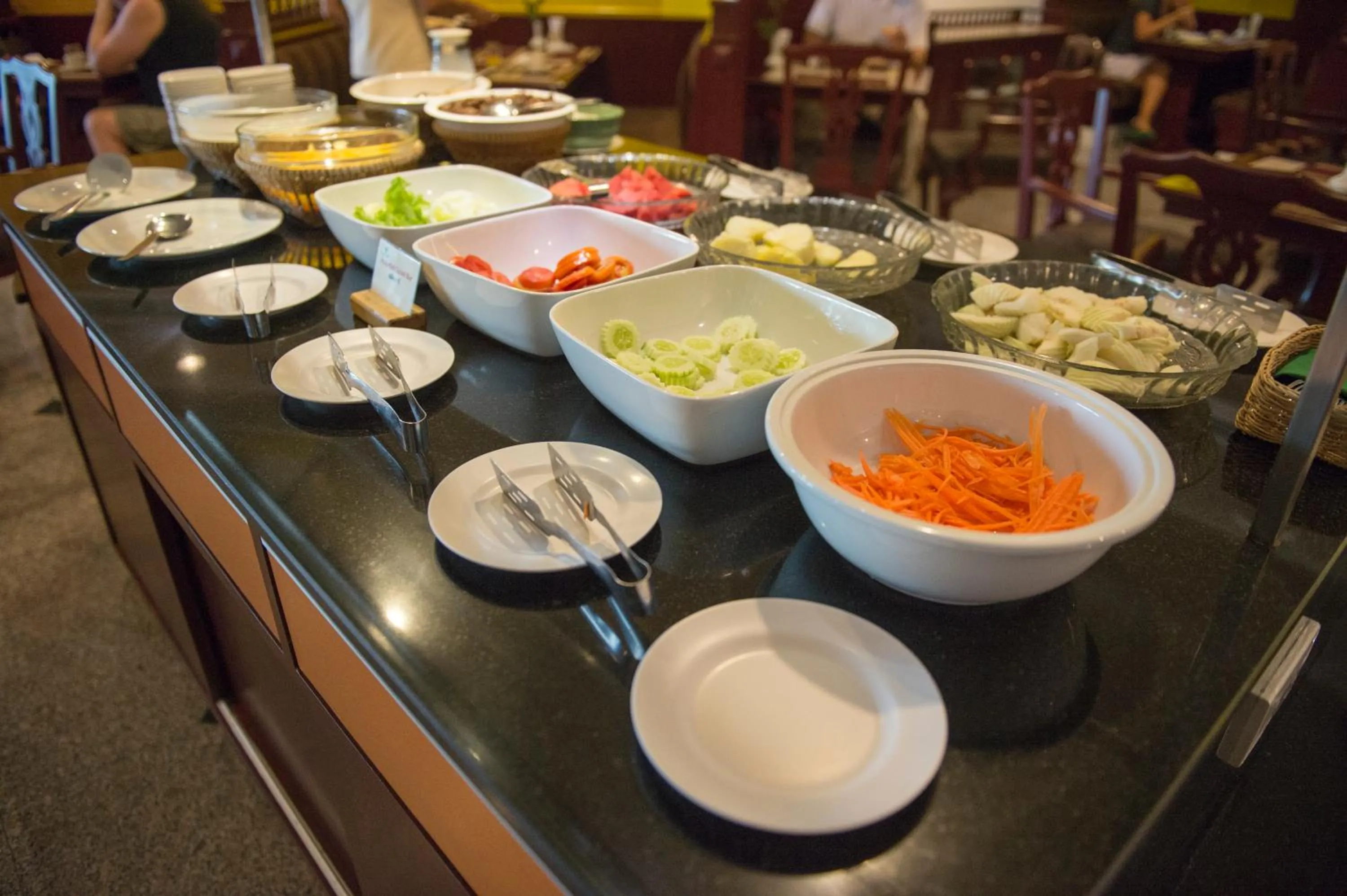 Buffet breakfast in City Beach Resort