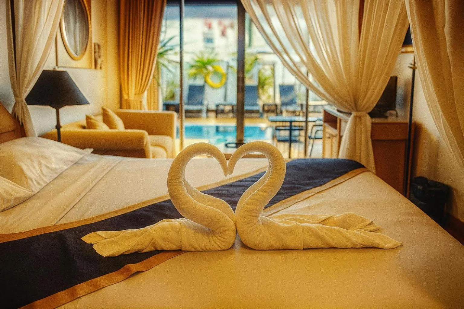 Bed in Orchid Hotel and Spa Kalim Bay