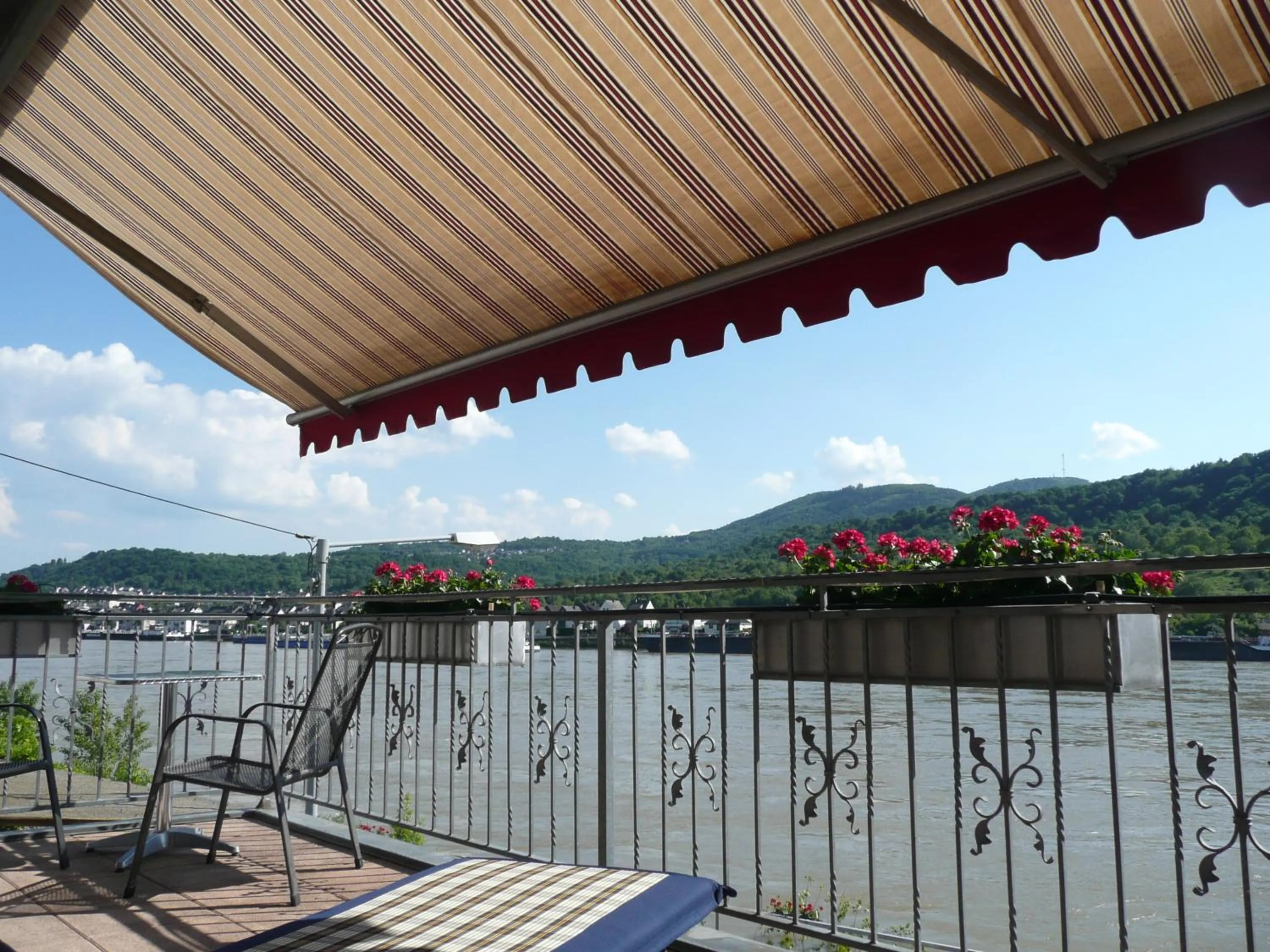 Balcony/Terrace in Hotel Garni Rheinpracht