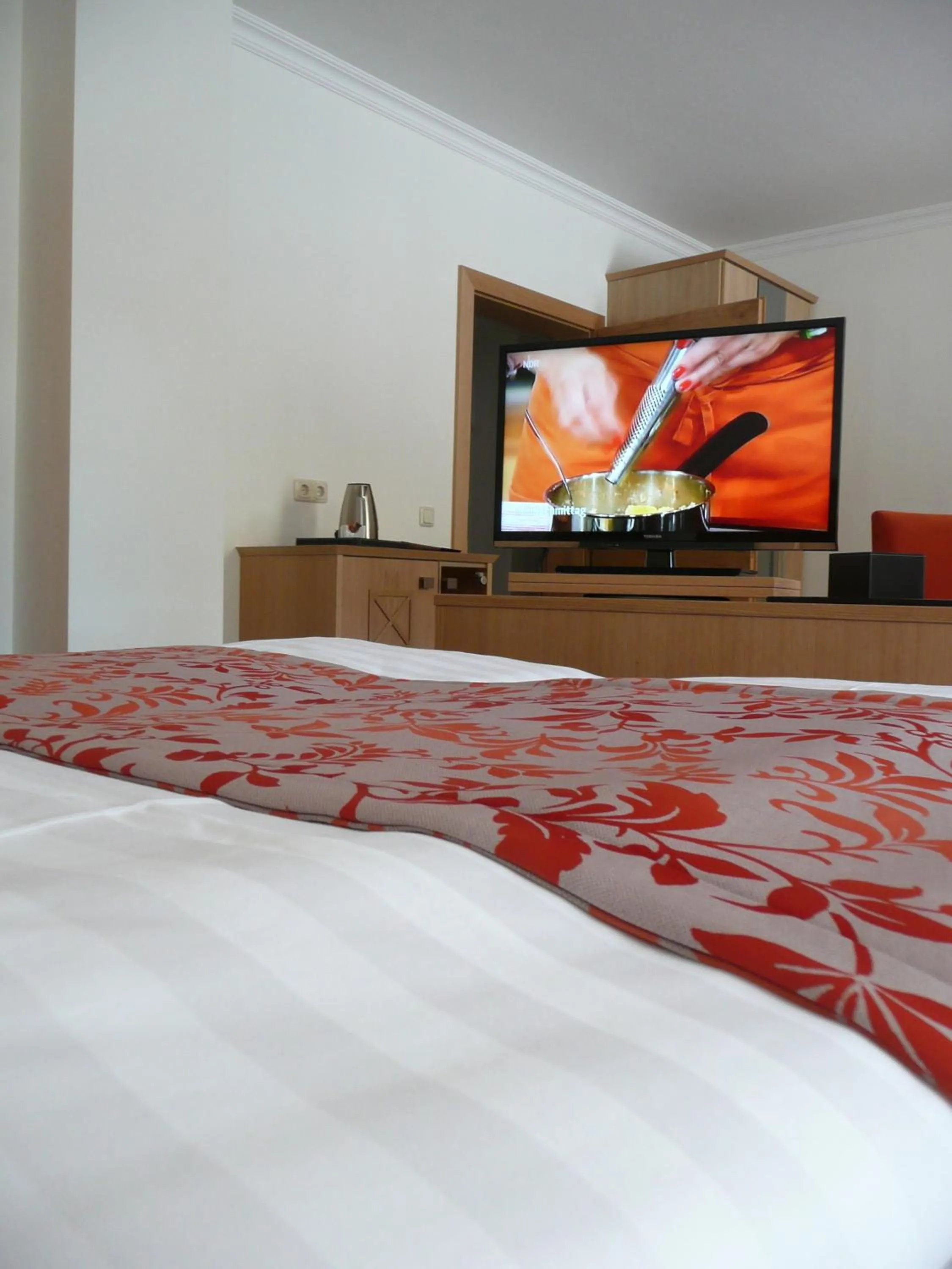 Bedroom, Bed in Hotel Garni Rheinpracht