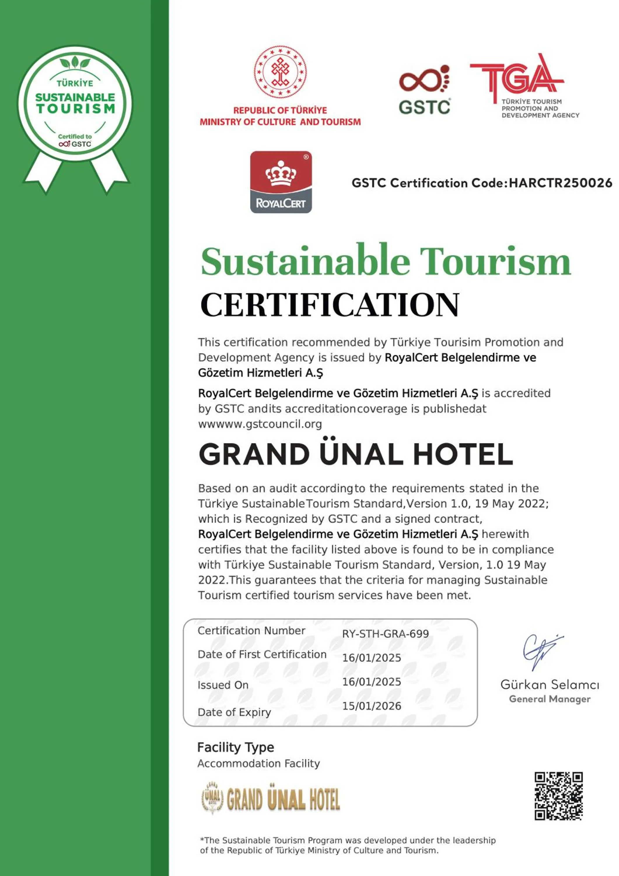 Property building in Grand Unal Hotel