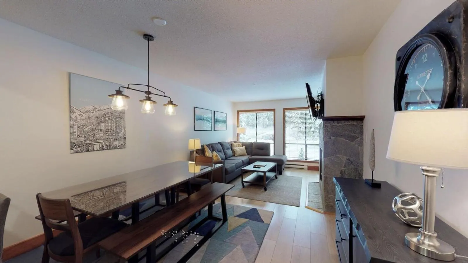 Living room in Powderhorn by Whistler Blackcomb Vacation Rentals